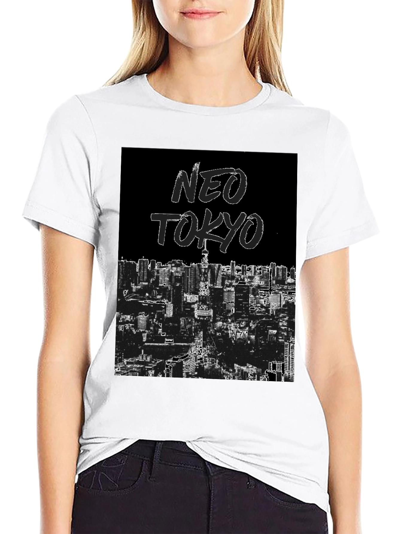 Neo Tokyo Graphic Tee - Black Urban Style