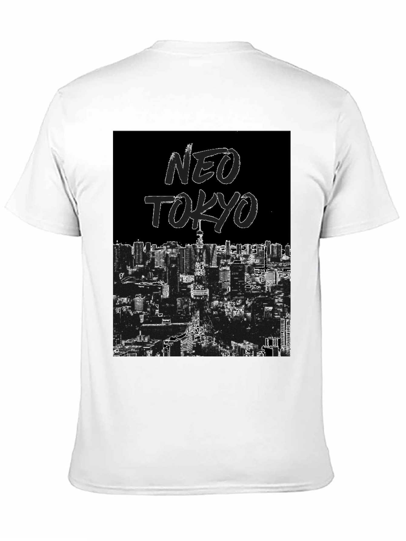 Neo Tokyo Graphic Tee - Black Urban Style