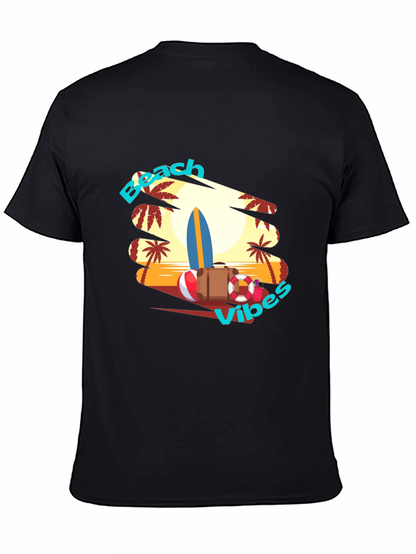 Beach Vibes Graphic T-Shirt - Tropical Summer Tee