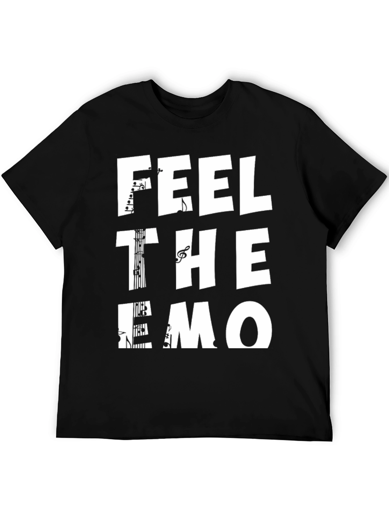 Feel the Emo Music T-Shirt - Black Tee