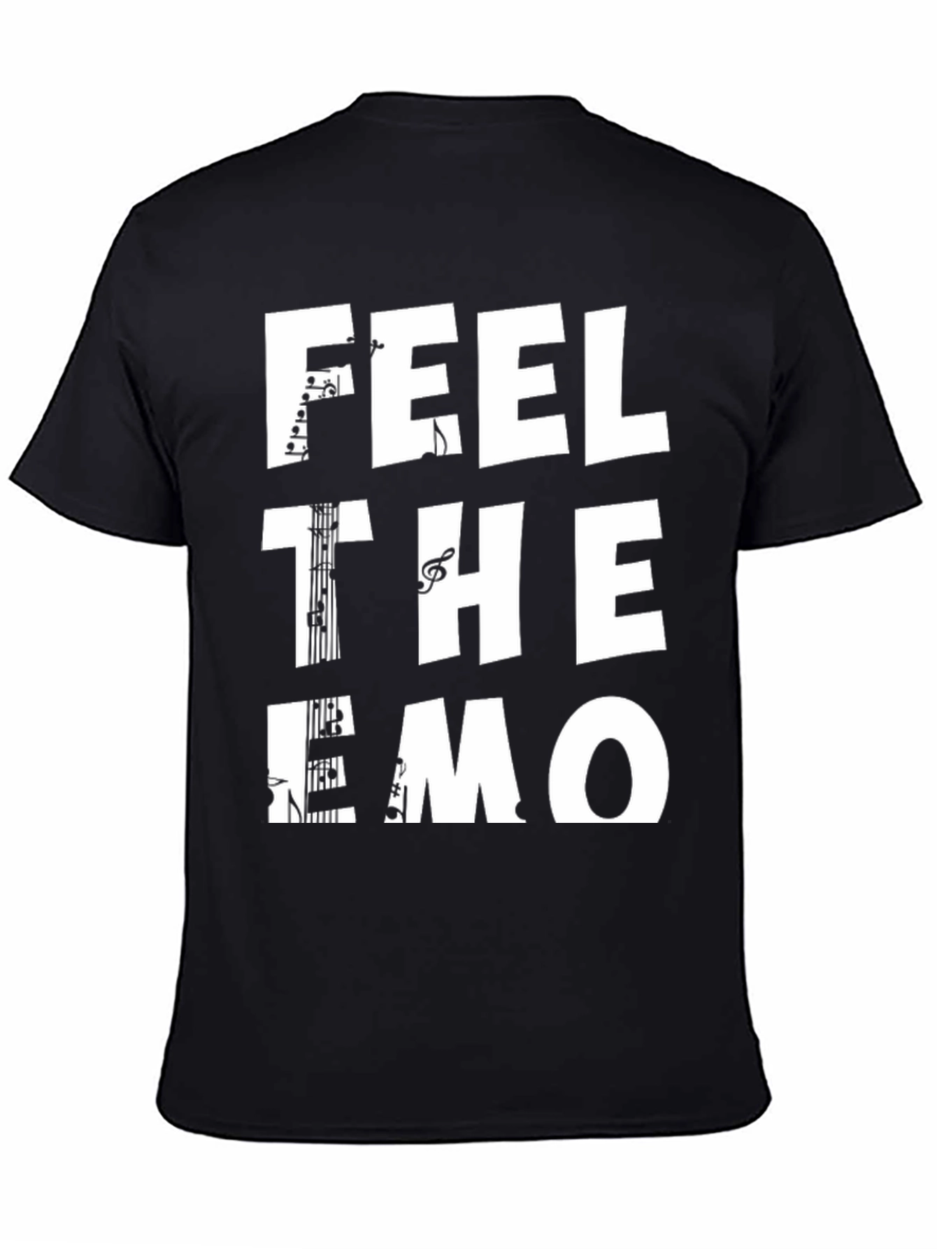 Feel the Emo Music T-Shirt - Black Tee