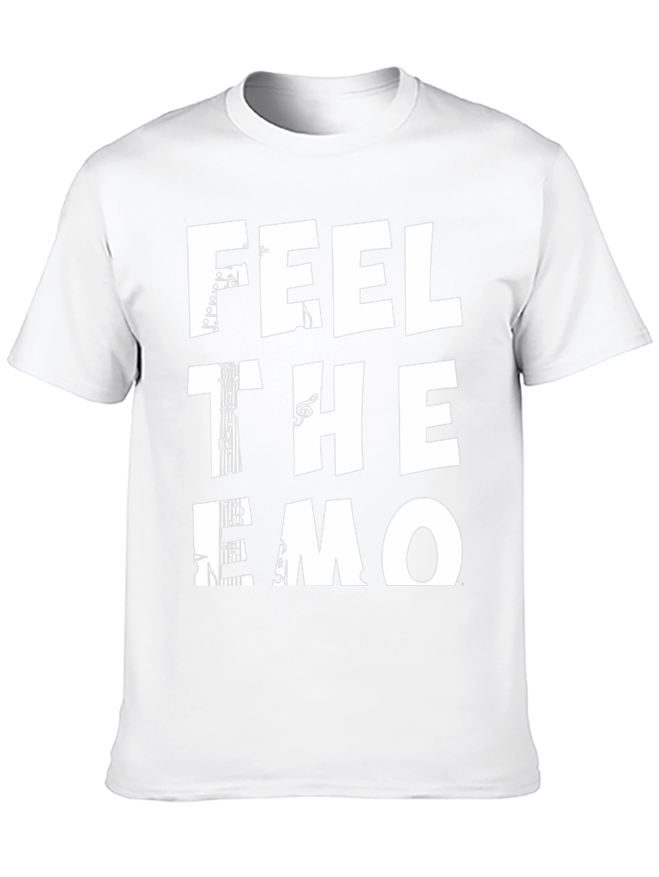 Feel the Emo Music T-Shirt - Black Tee
