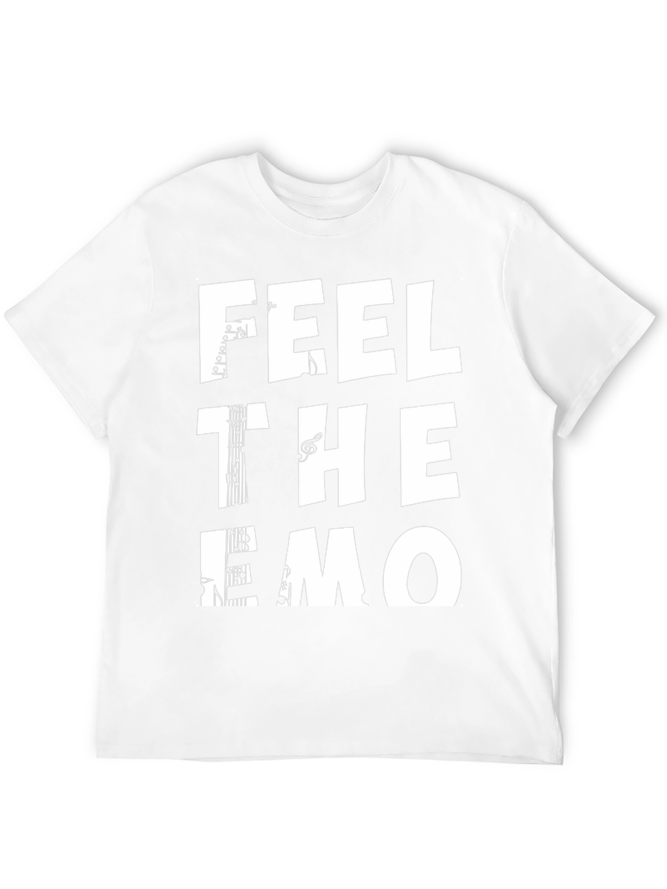 Feel the Emo Music T-Shirt - Black Tee