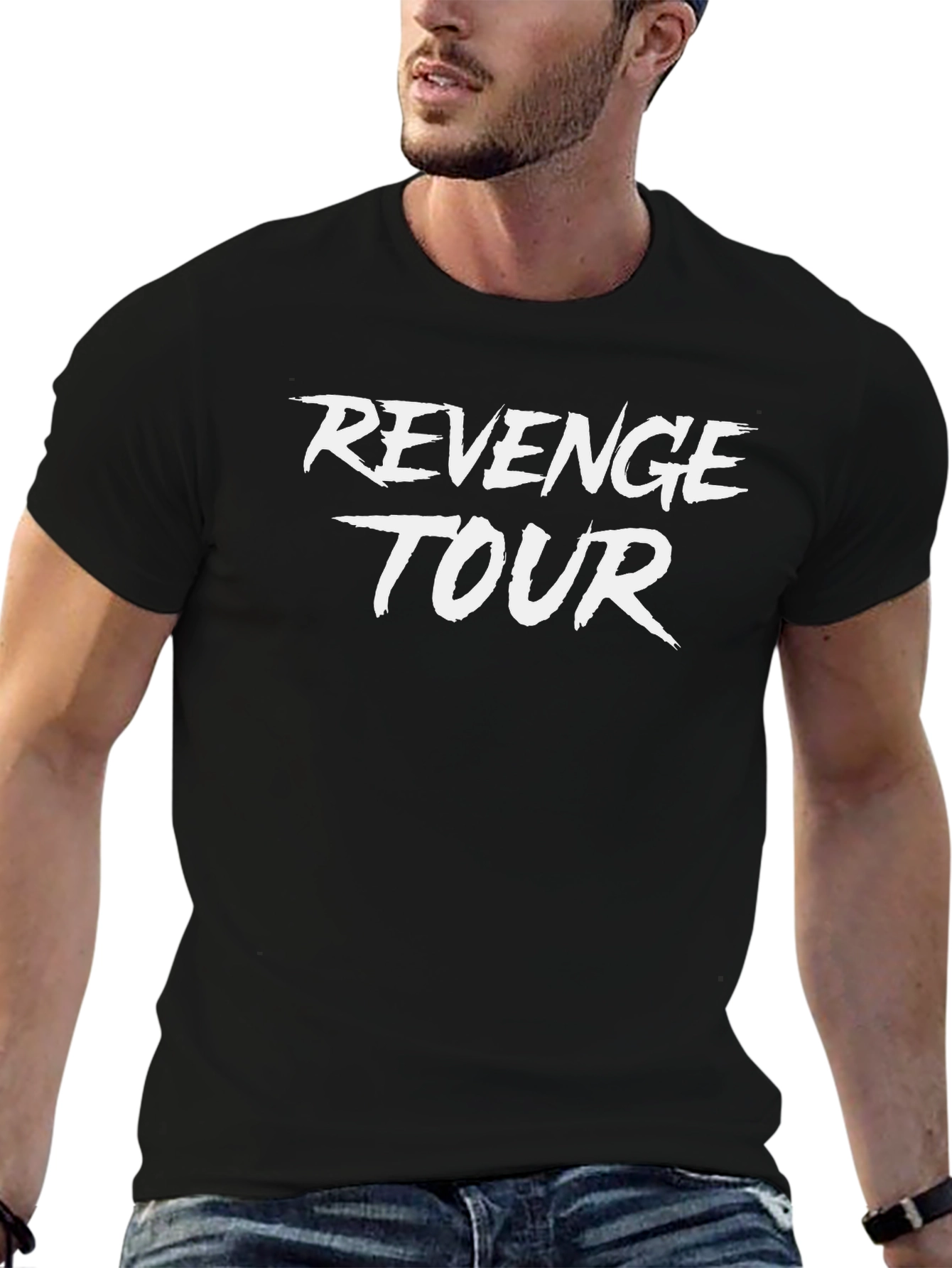 Revenge Tour Graphic Tee - Black Cotton T-Shirt