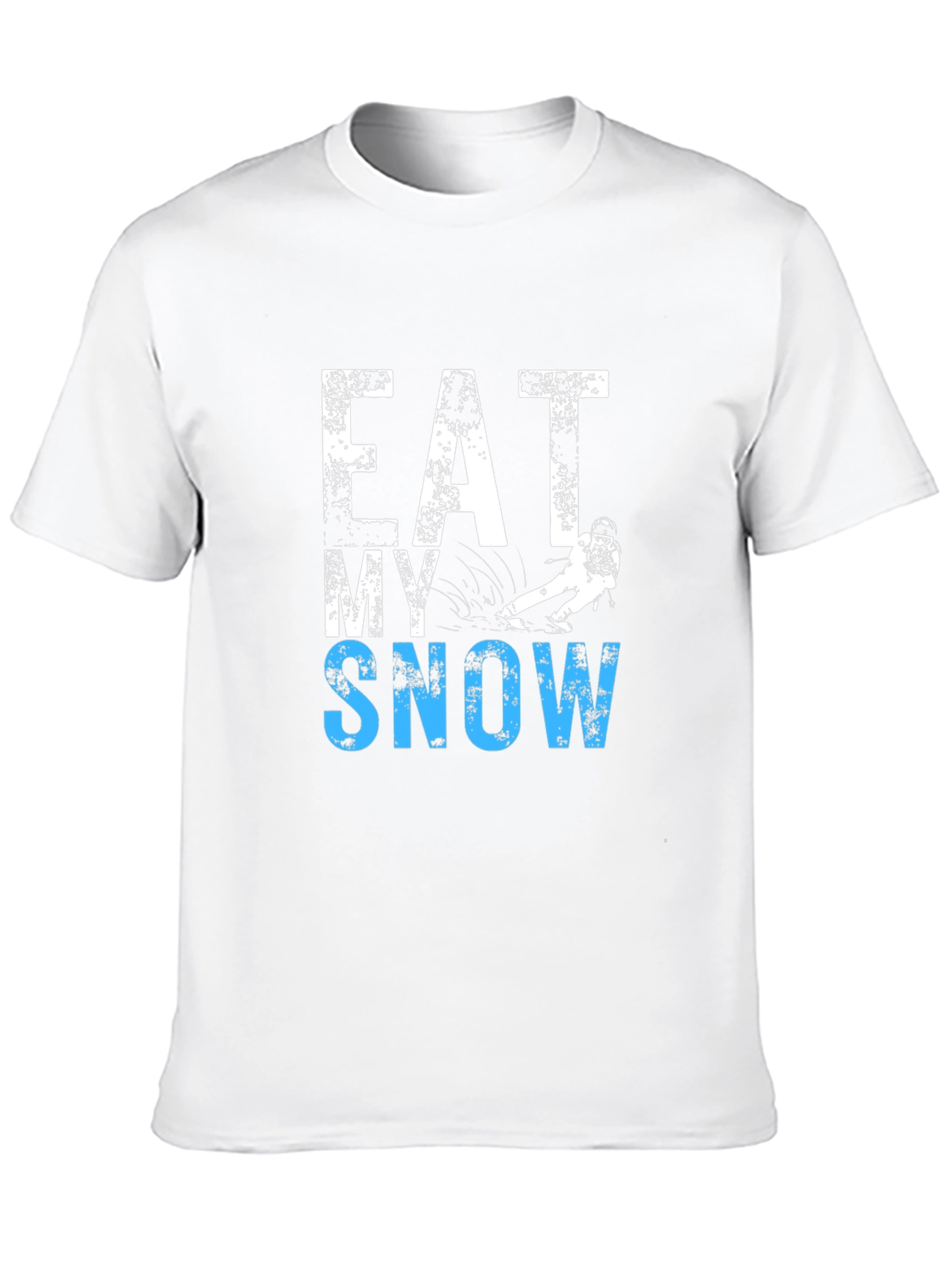 Eat My Snow Black T-Shirt - Skiing Apparel