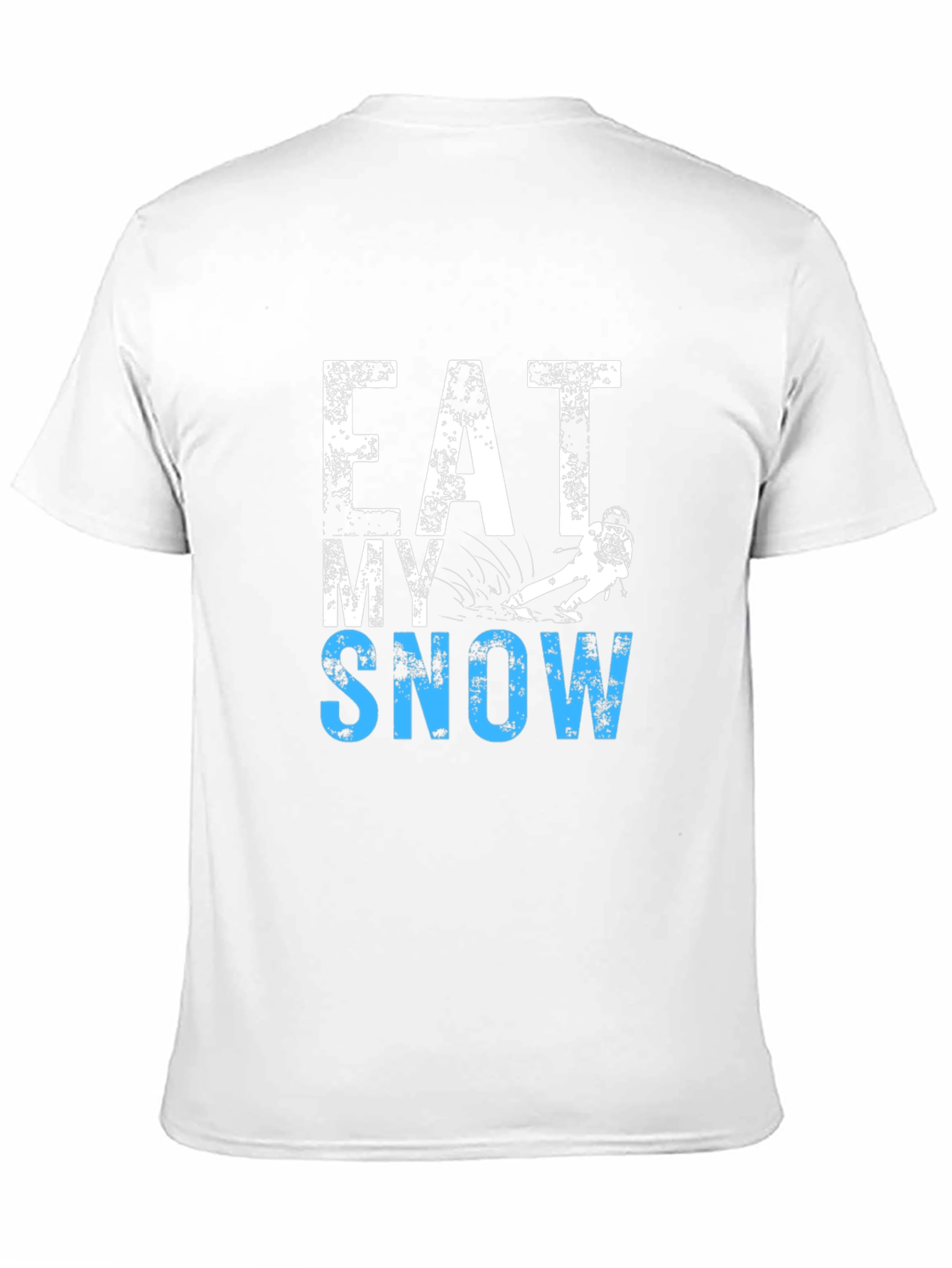 Eat My Snow Black T-Shirt - Skiing Apparel