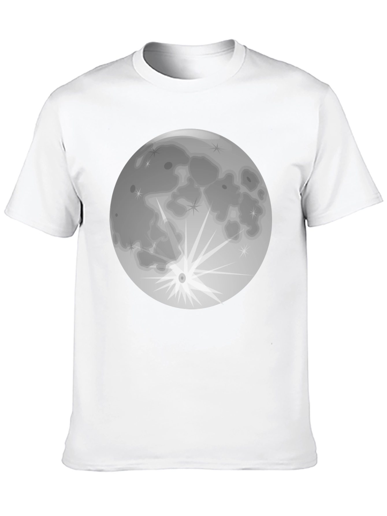 Full Moon Graphic T-Shirt - Black Cotton Tee