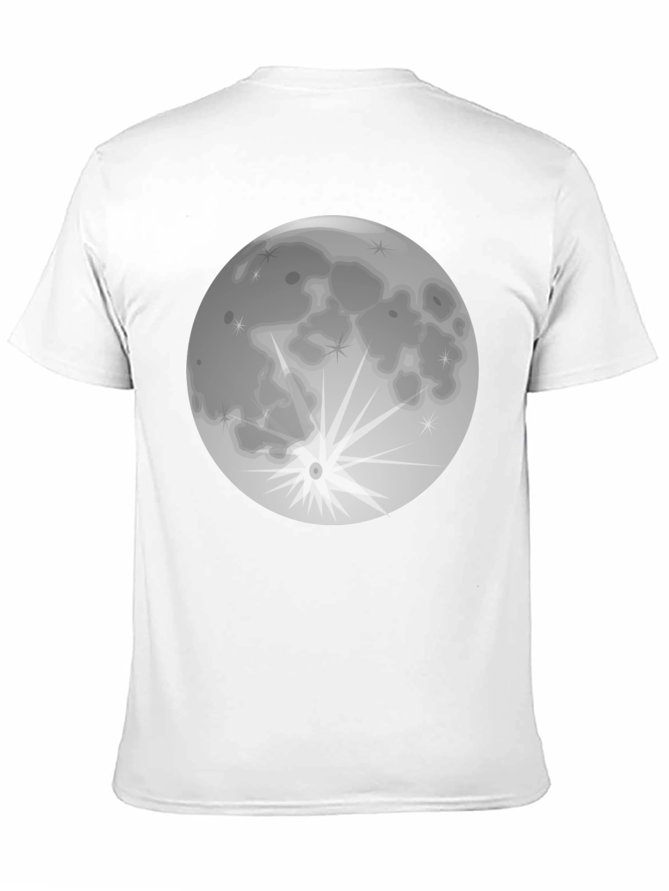 Full Moon Graphic T-Shirt - Black Cotton Tee