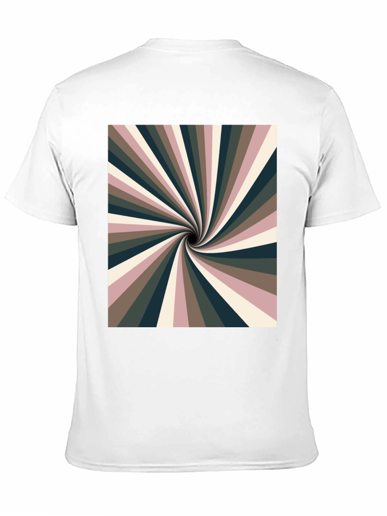 Retro Swirl Graphic Black Tee