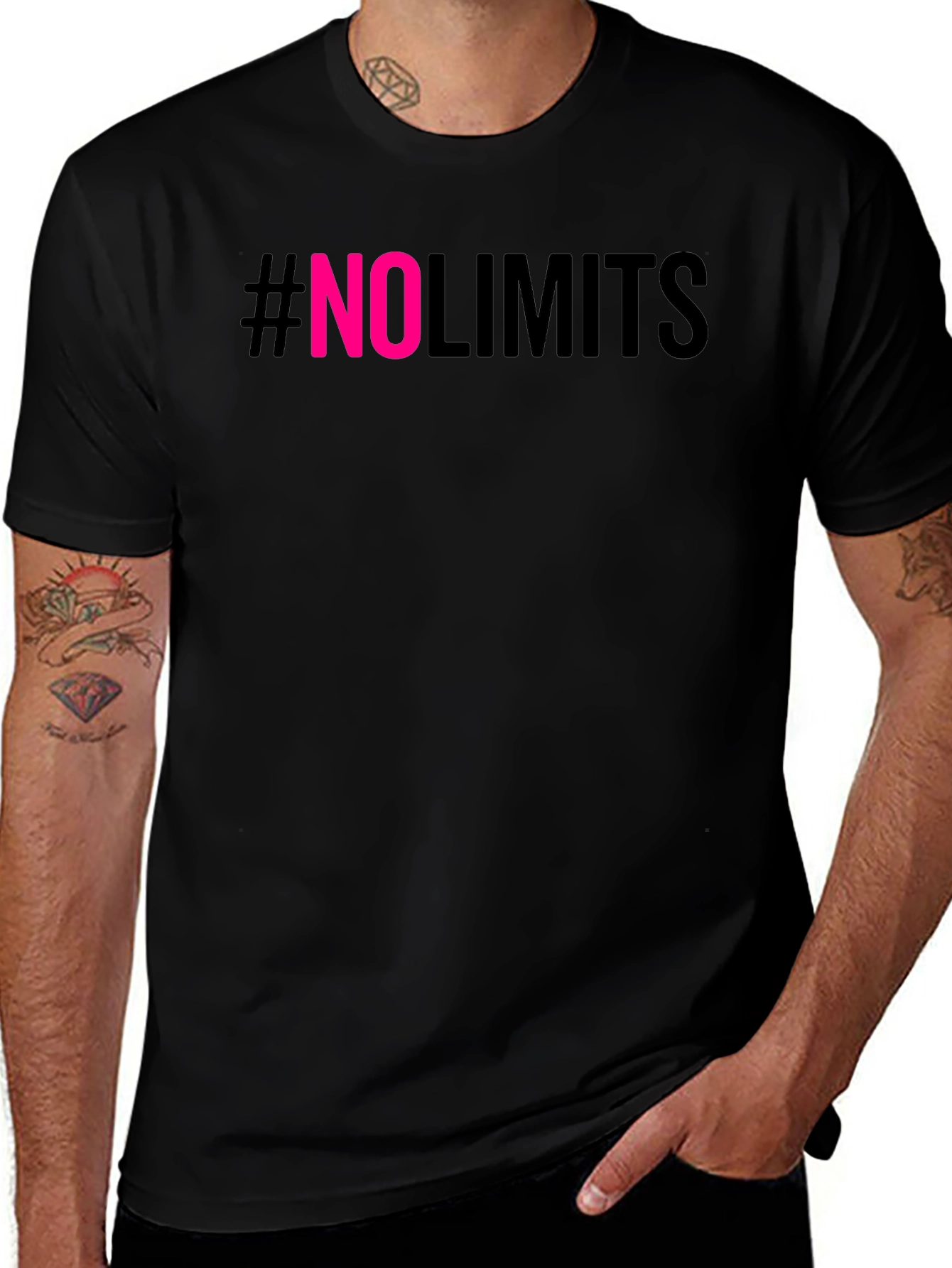 #NoLimits Graphic Print T-Shirt