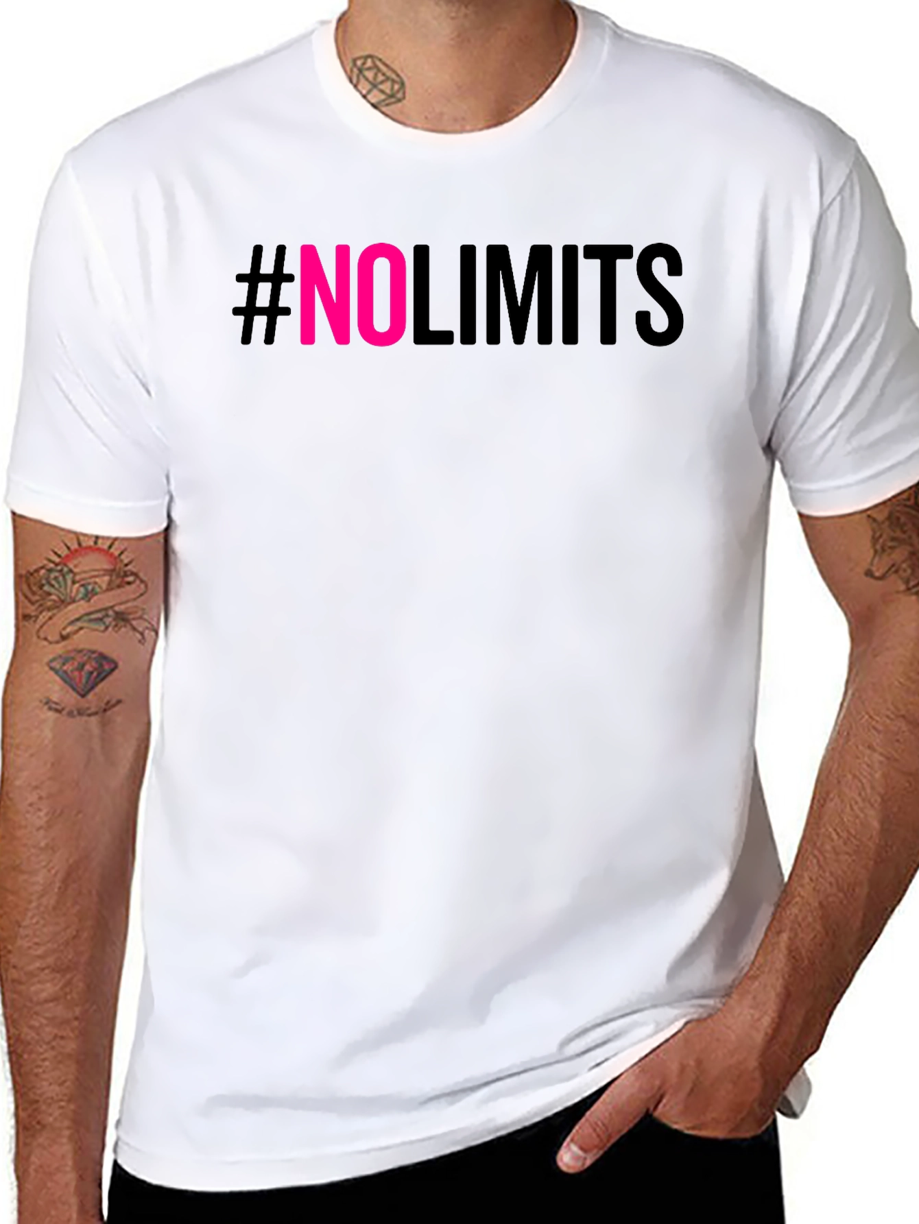 #NoLimits Graphic Print T-Shirt