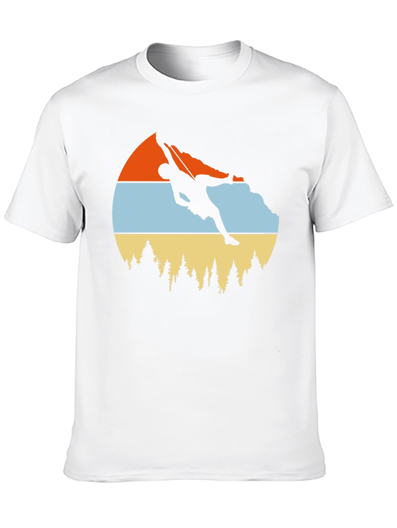 Climbing Graphic Tee - Retro Mountain Design