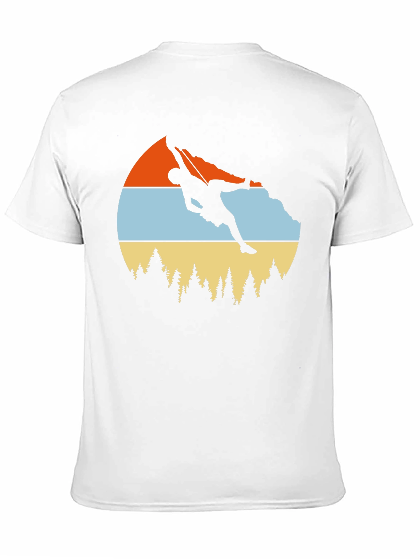 Climbing Graphic Tee - Retro Mountain Design