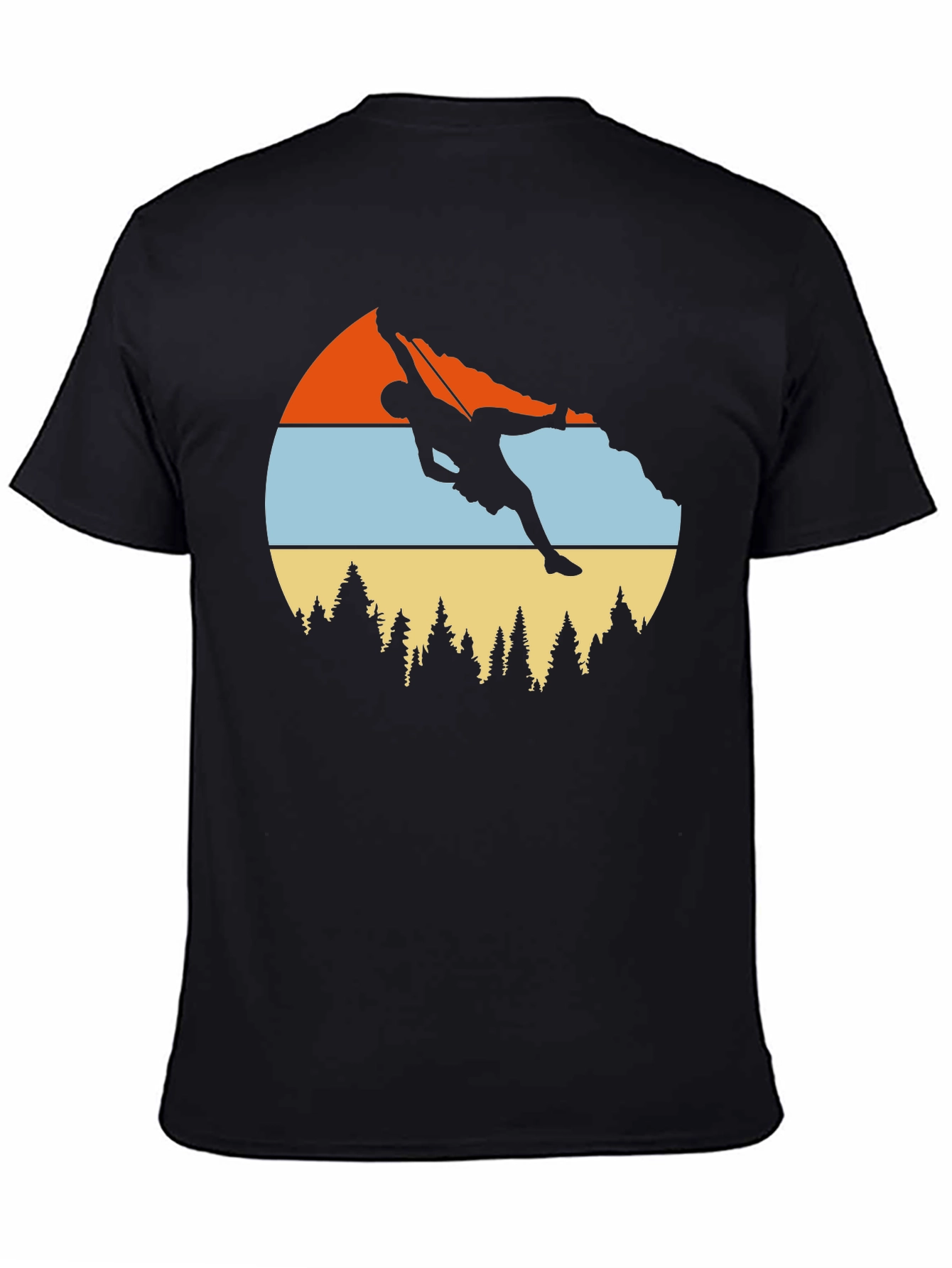 Climbing Graphic Tee - Retro Mountain Design