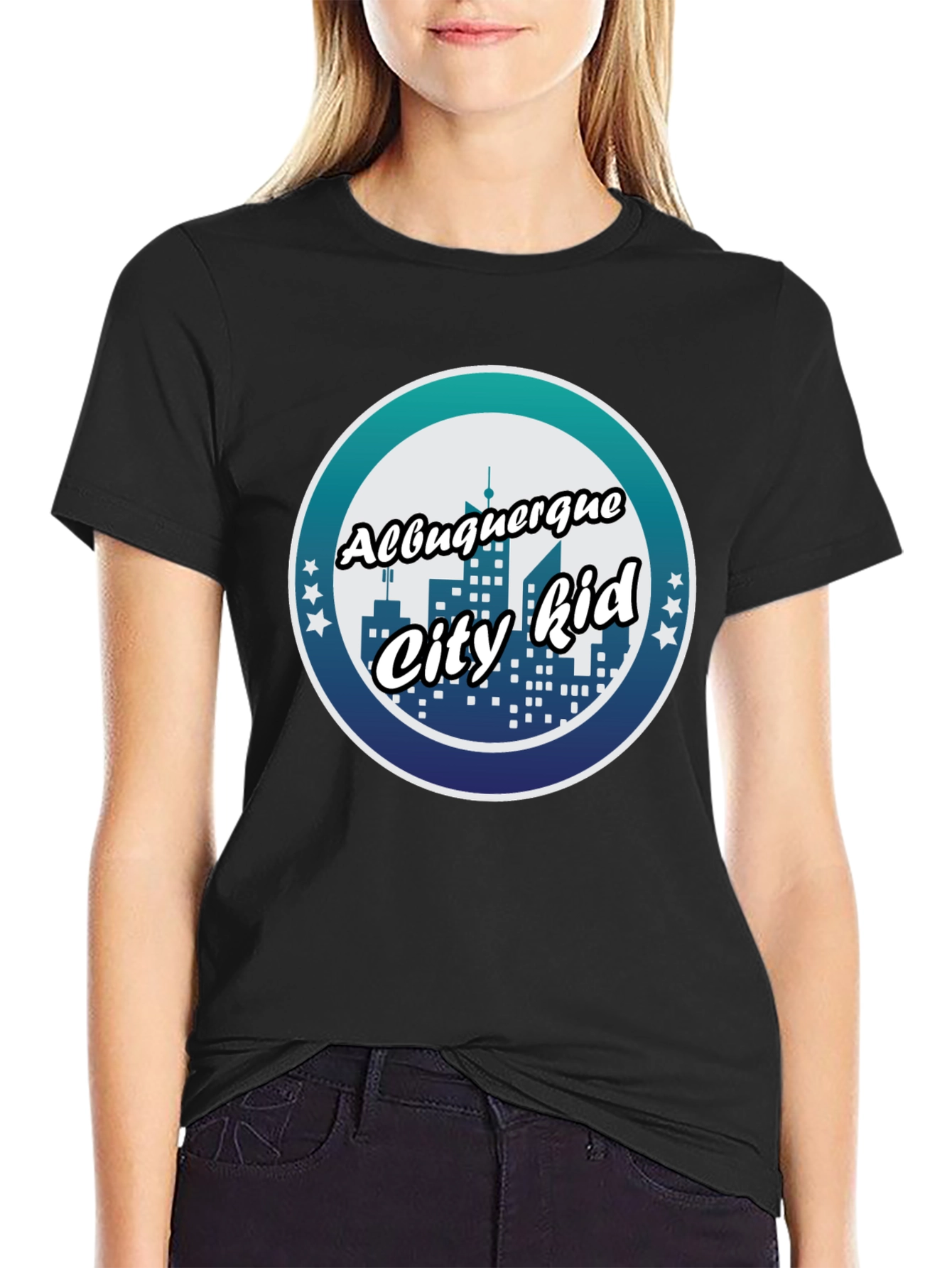 Albuquerque City Kid Black T-Shirt