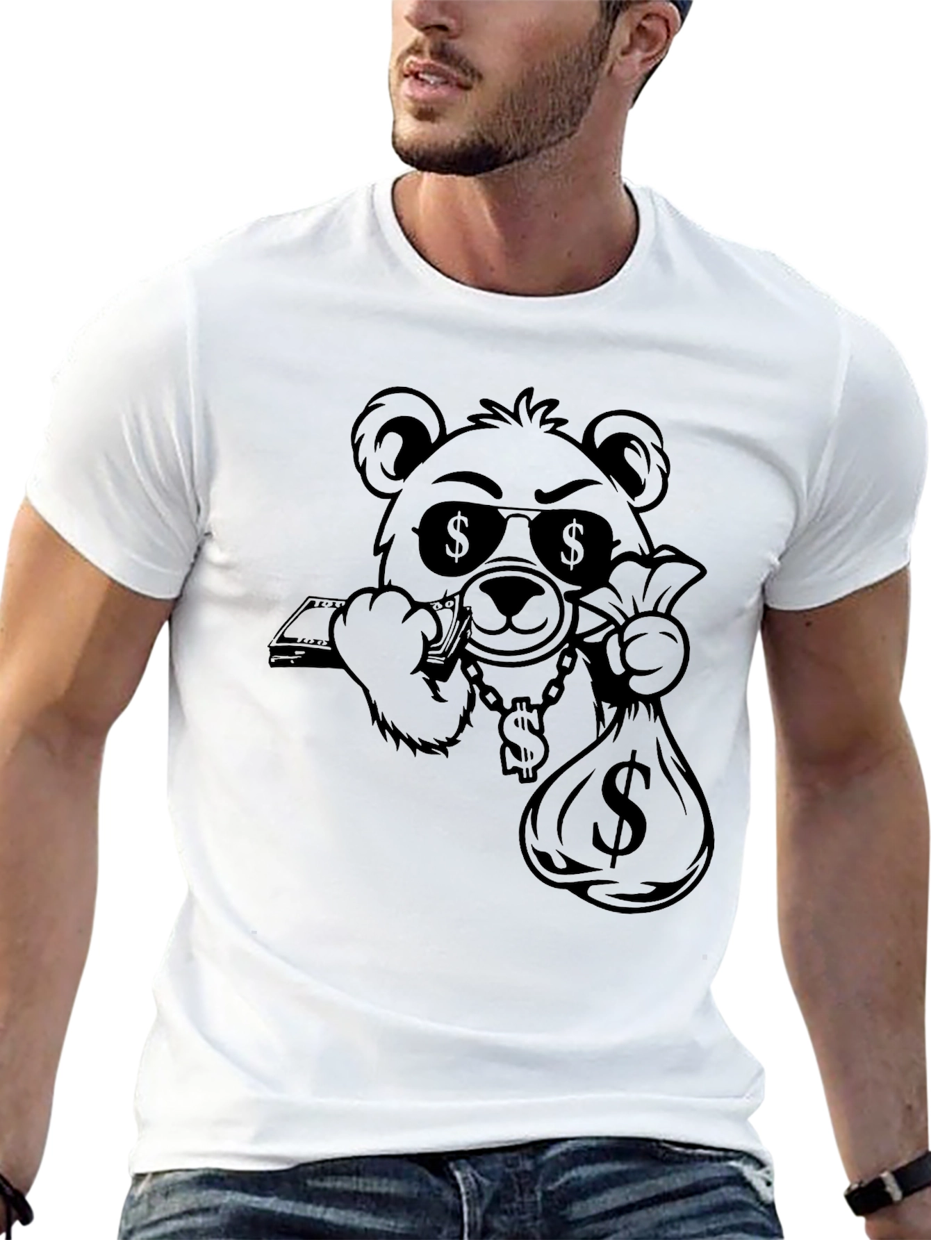Money Bear Graphic T-Shirt