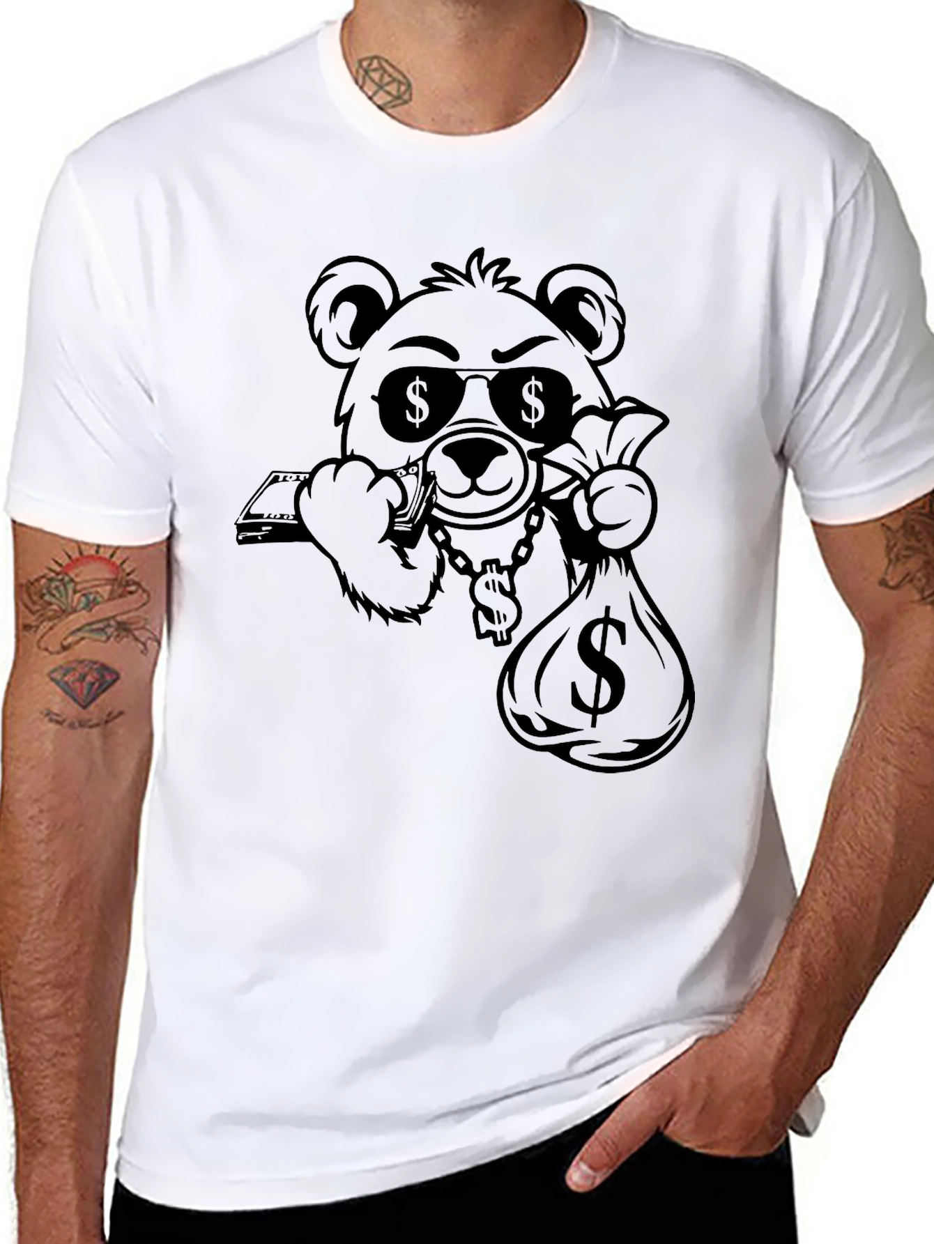 Money Bear Graphic T-Shirt