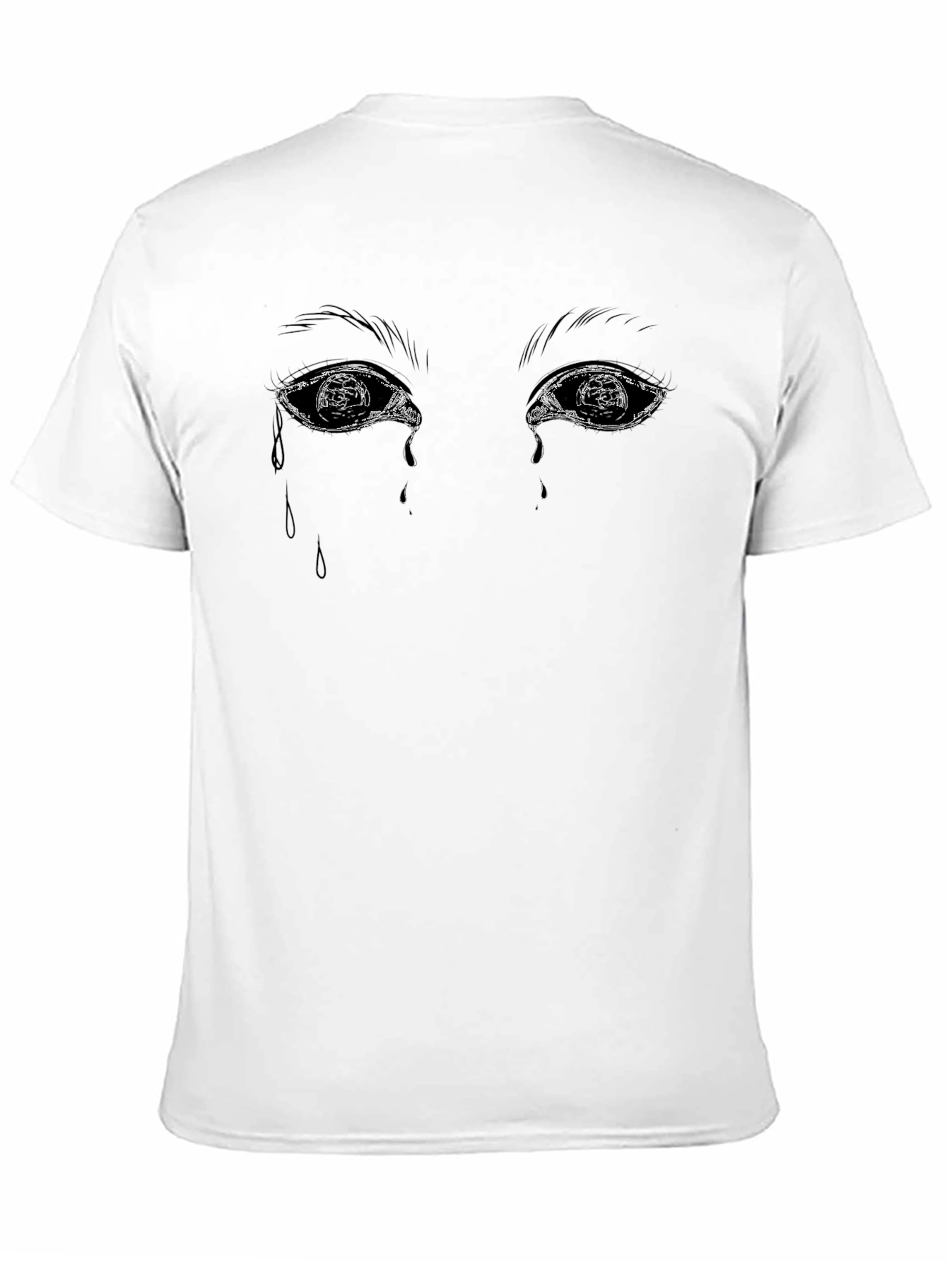 Emotional Eyes Graphic Tee - Black Unisex T-Shirt