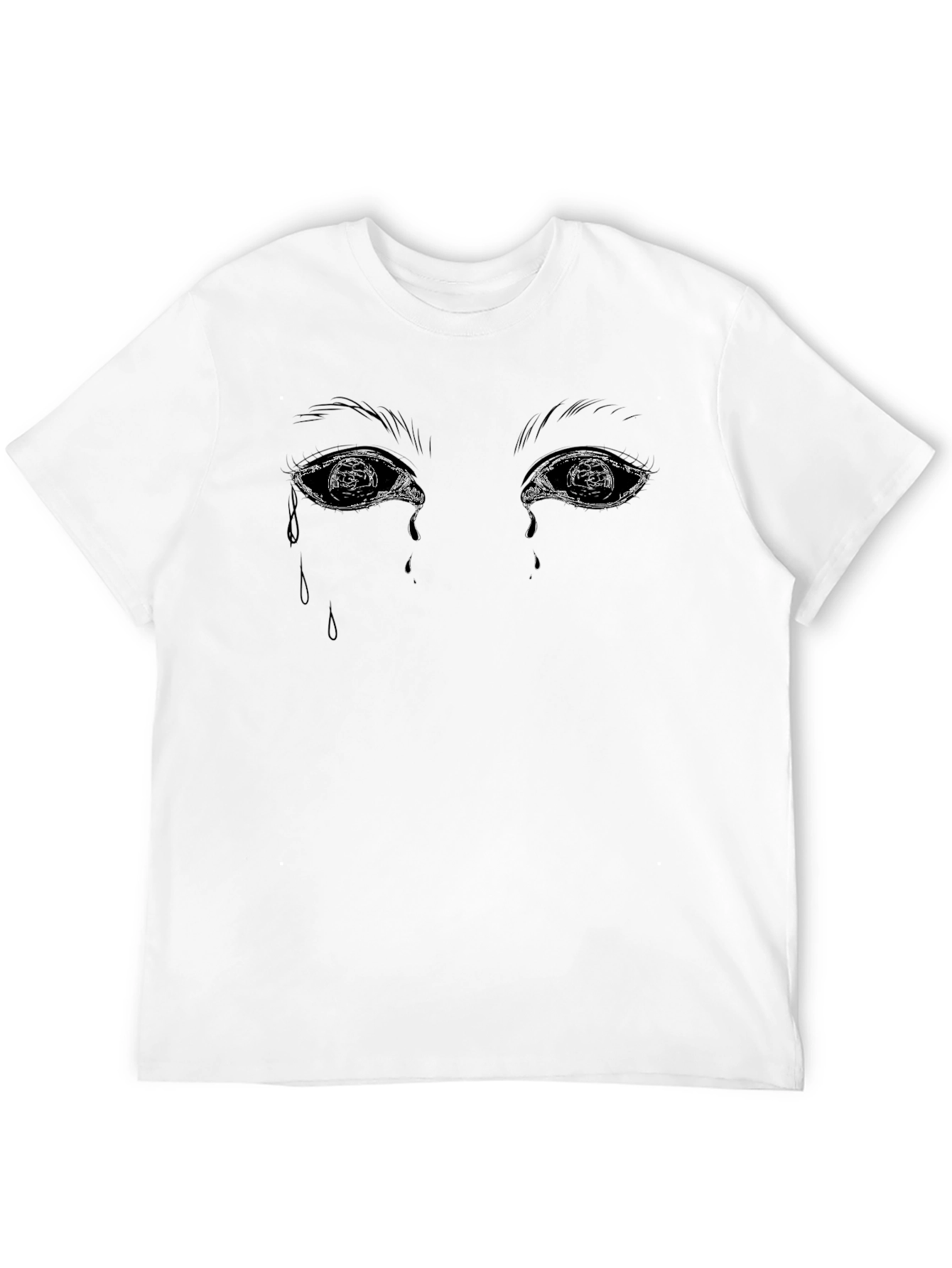 Emotional Eyes Graphic Tee - Black Unisex T-Shirt