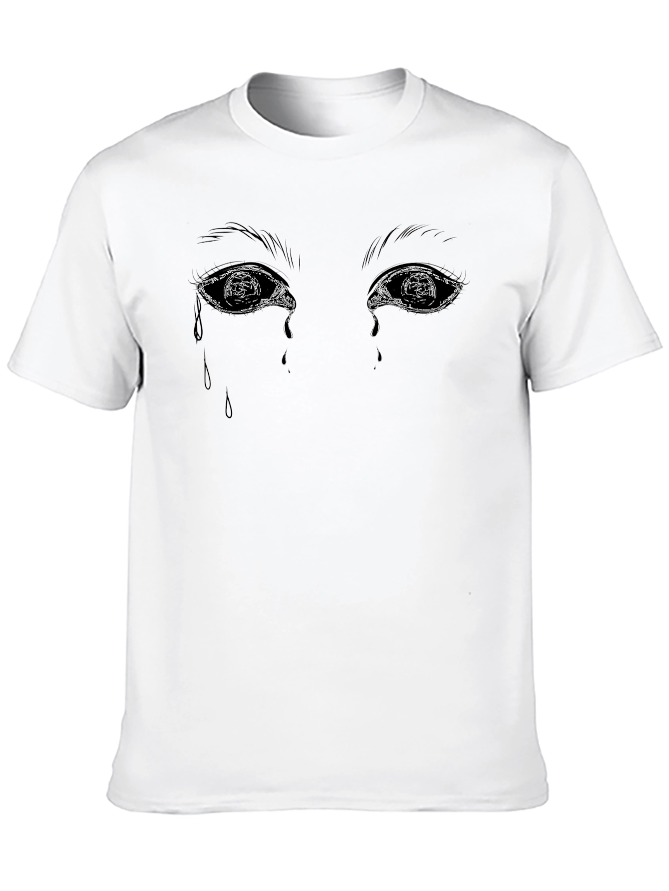 Emotional Eyes Graphic Tee - Black Unisex T-Shirt