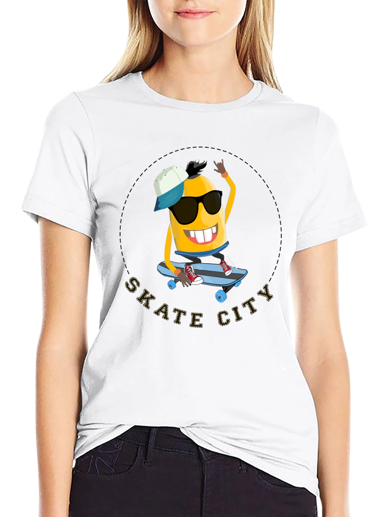 Skate City Minion T-Shirt - Cool Black Tee
