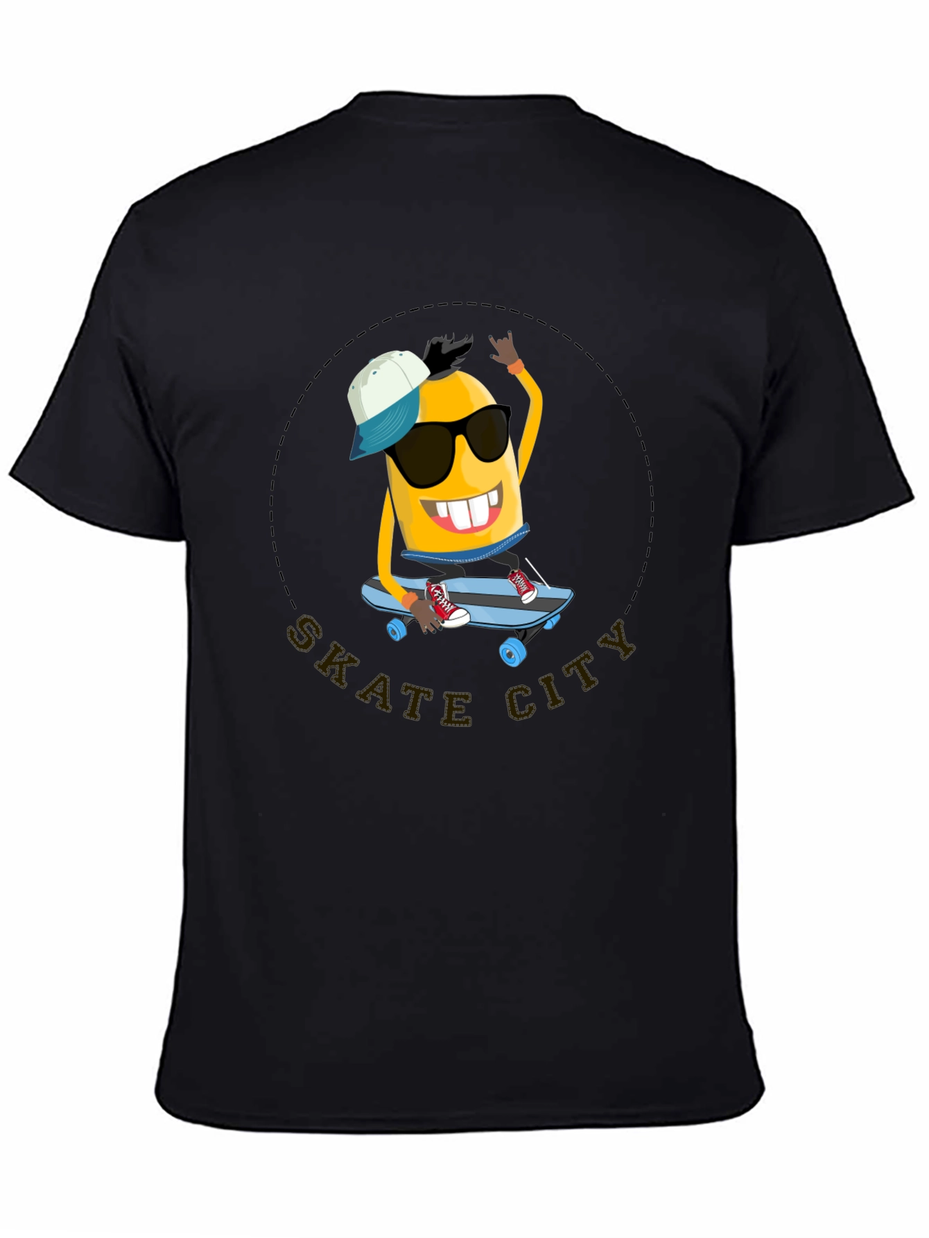 Skate City Minion T-Shirt - Cool Black Tee