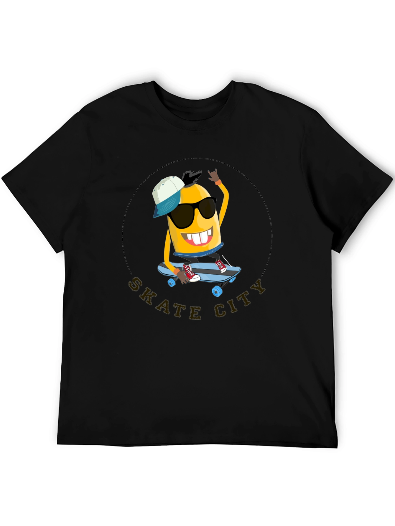 Skate City Minion T-Shirt - Cool Black Tee