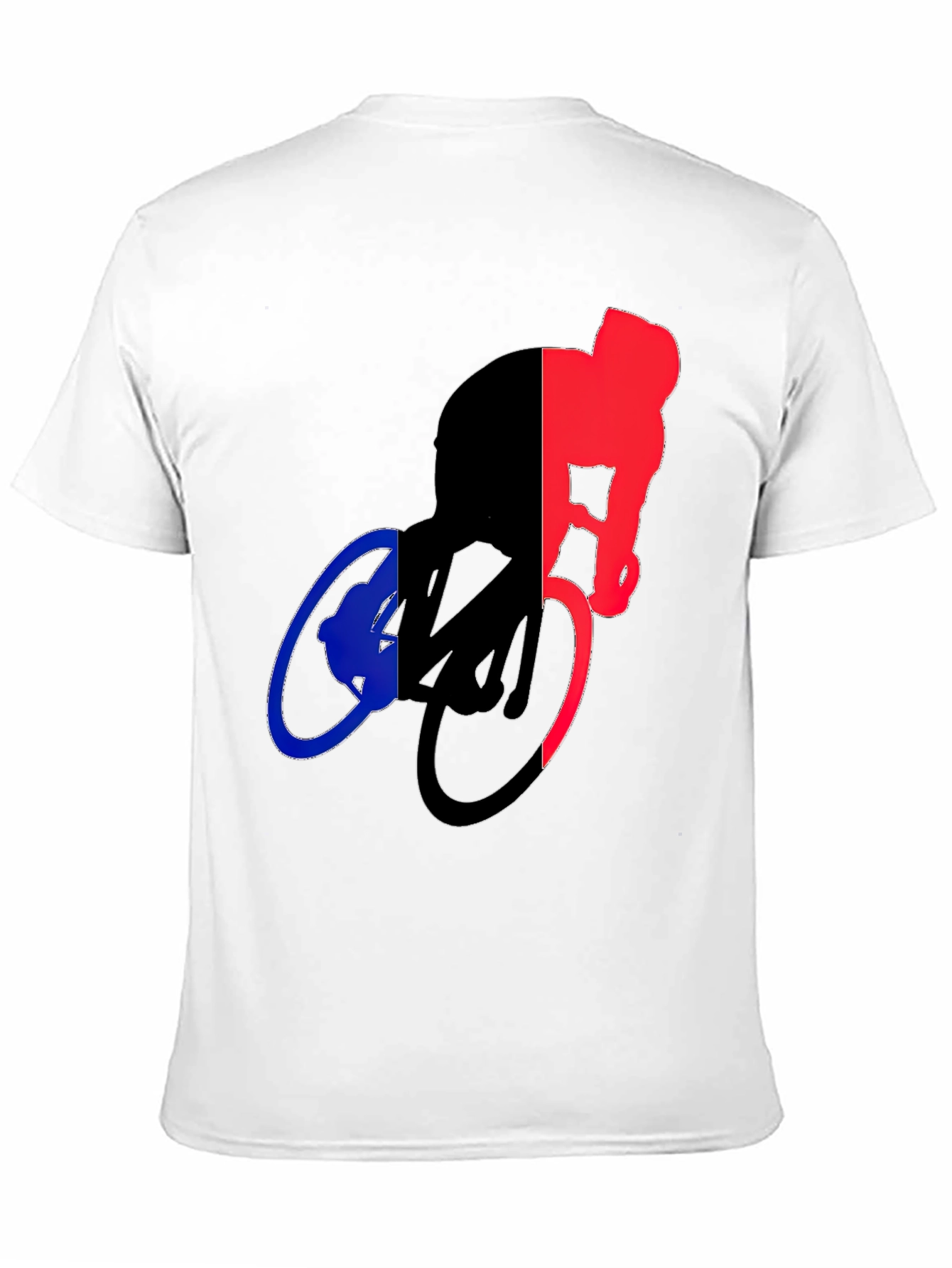 Cycling Silhouette Graphic Tee - Sporty Black T-Shirt