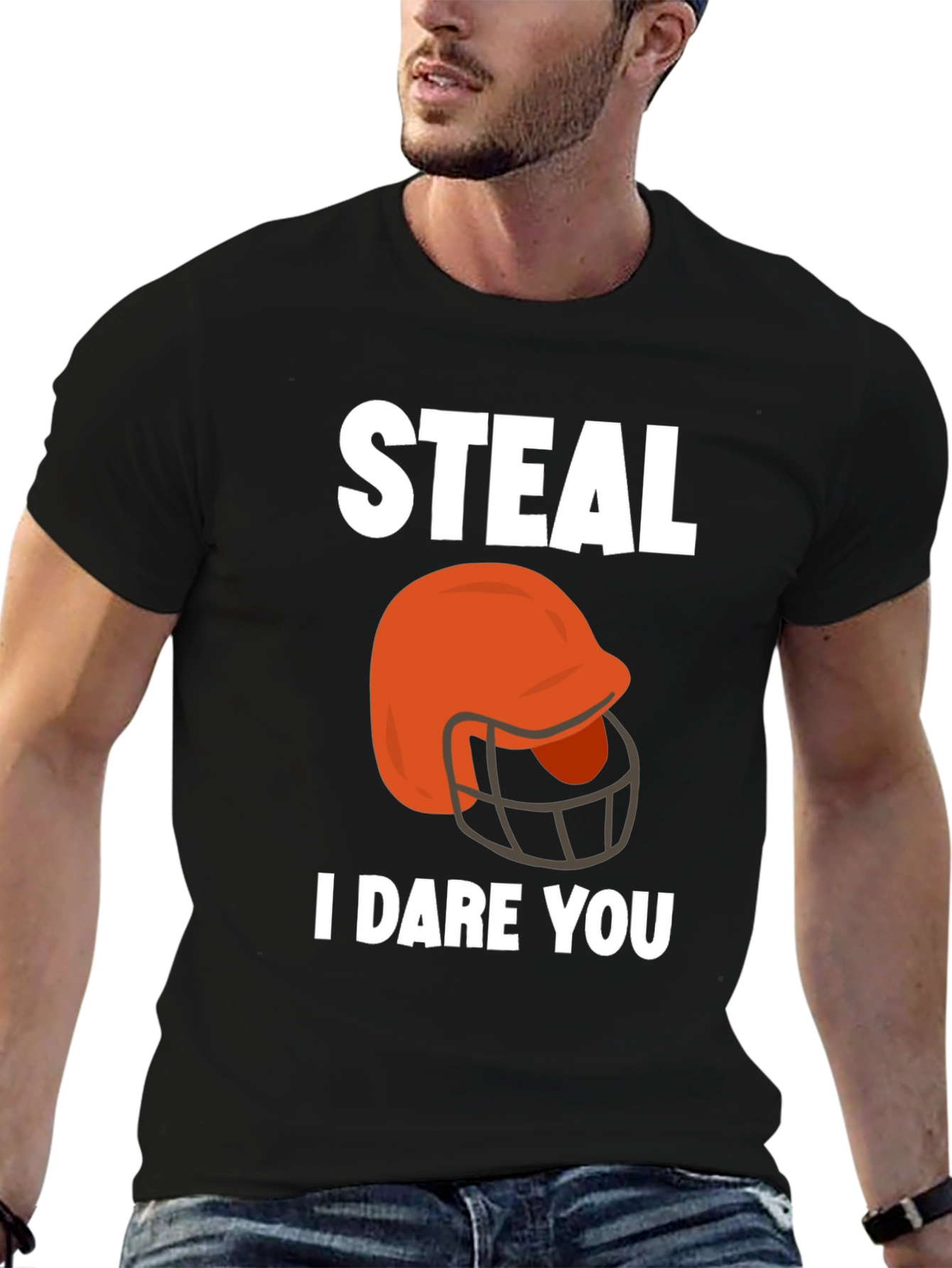 Steal Football Helmet Graphic Tee
