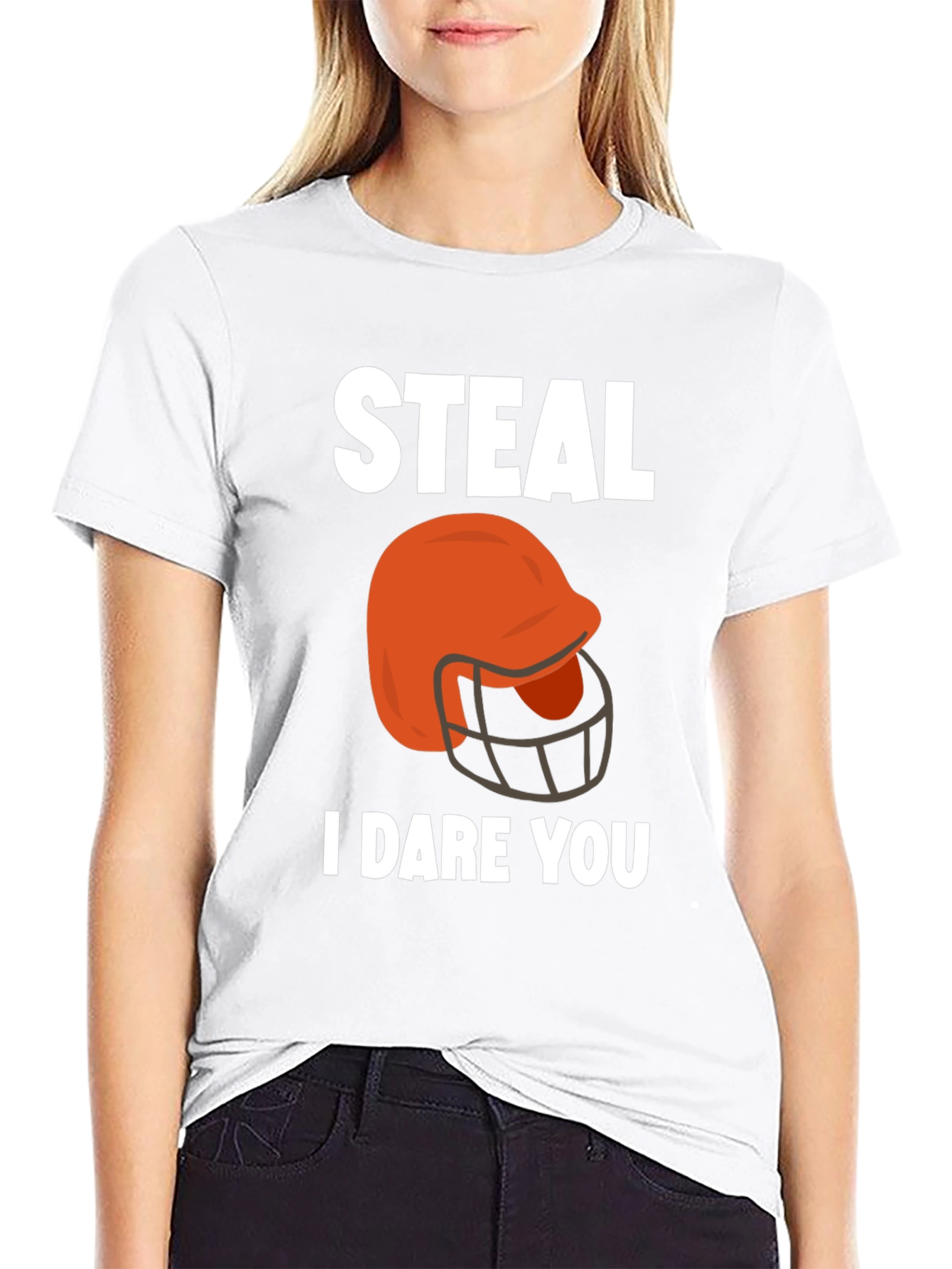 Steal Football Helmet Graphic Tee