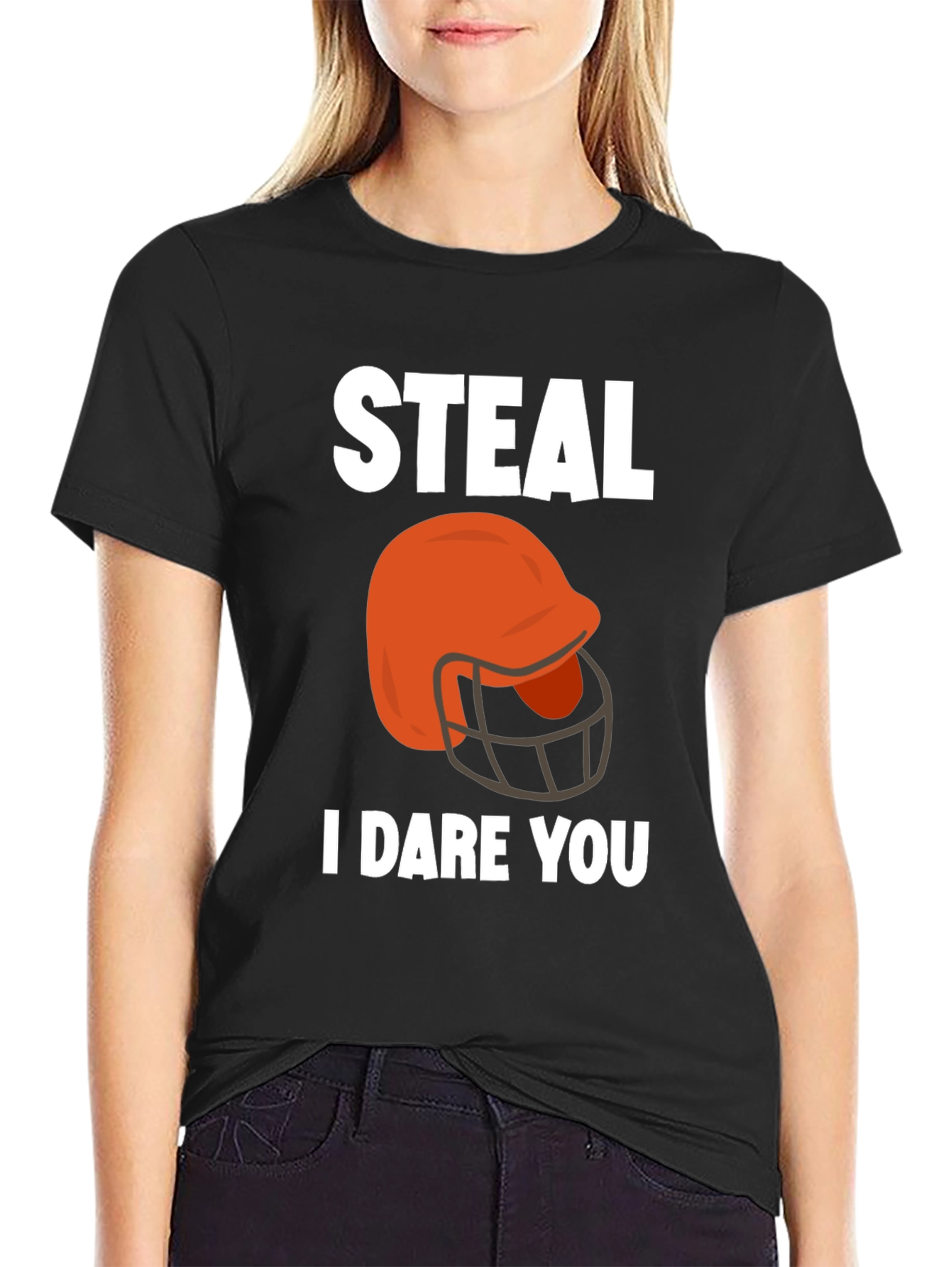 Steal Football Helmet Graphic Tee