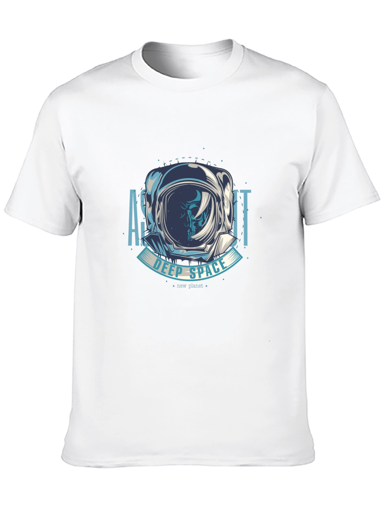 Astronaut Deep Space Graphic T-Shirt - Black