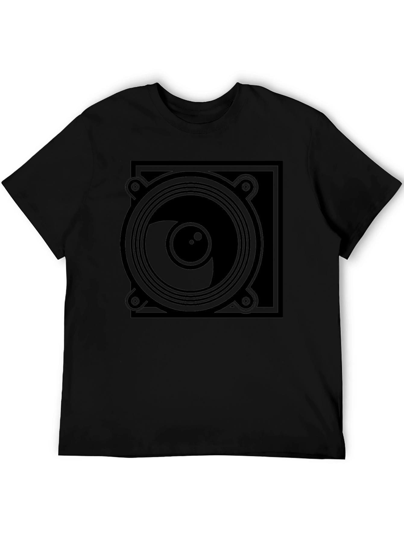 Speaker Graphic Black T-Shirt