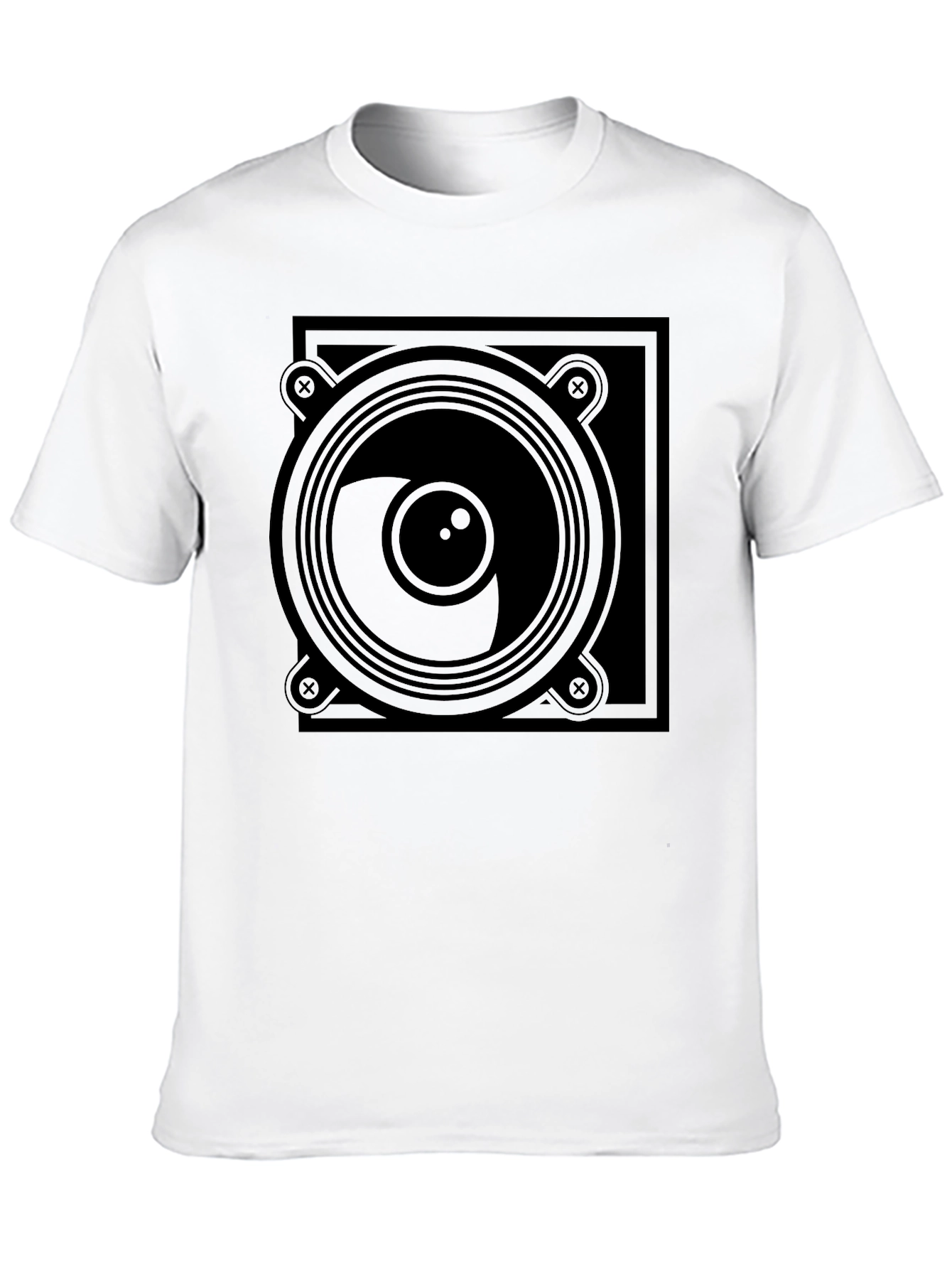 Speaker Graphic Black T-Shirt