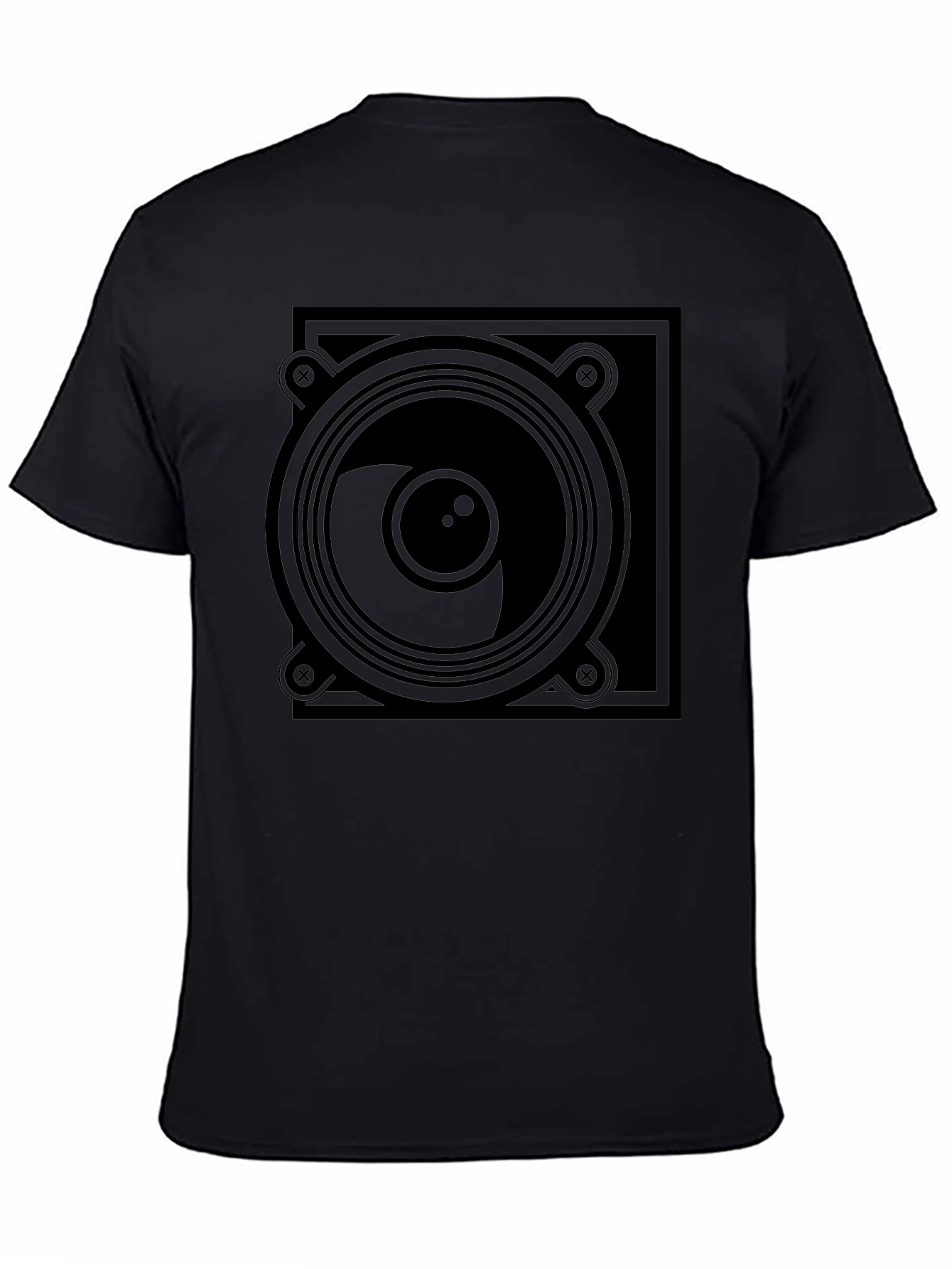 Speaker Graphic Black T-Shirt