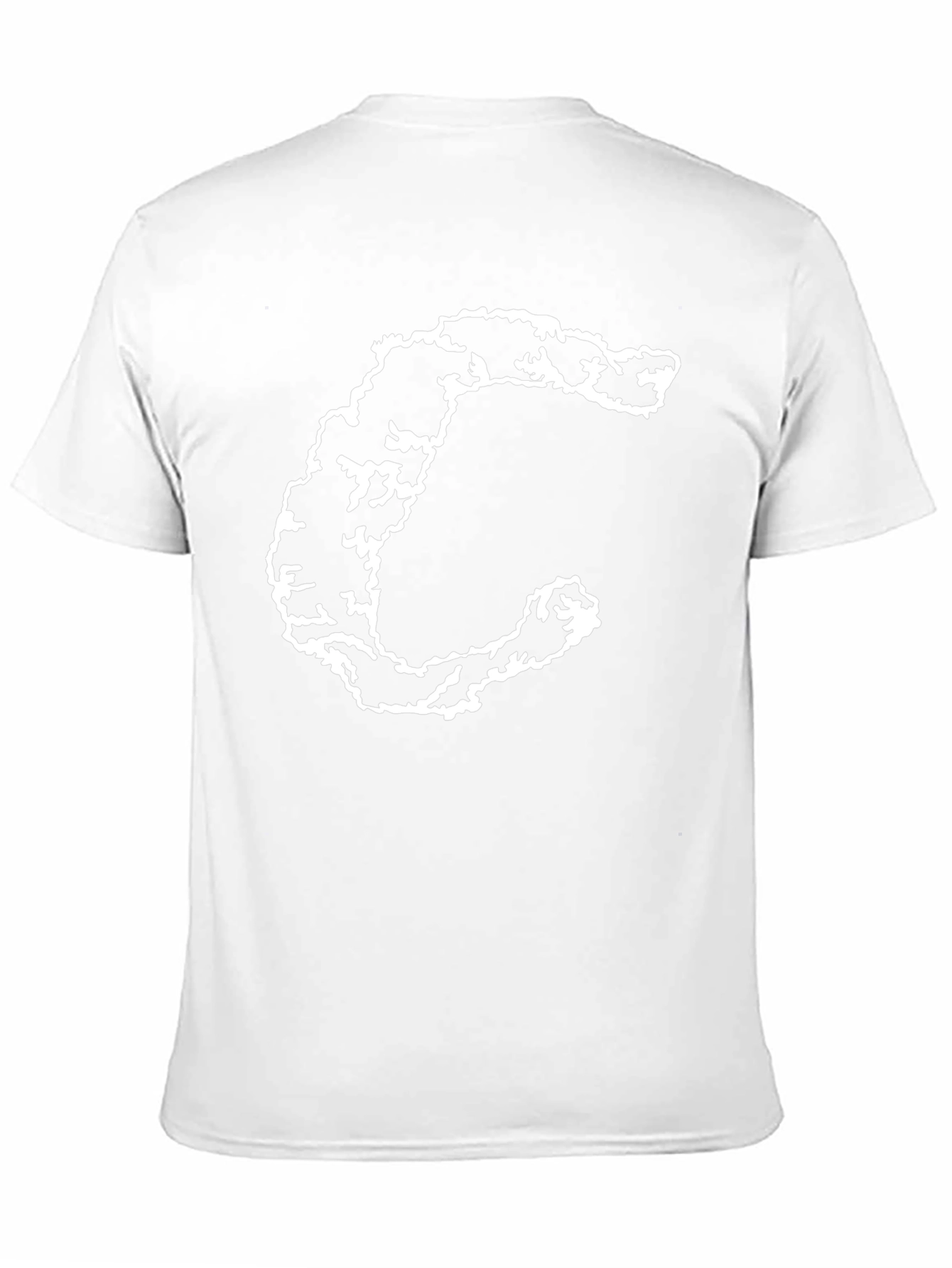 Black T-Shirt with Distressed C Graphic