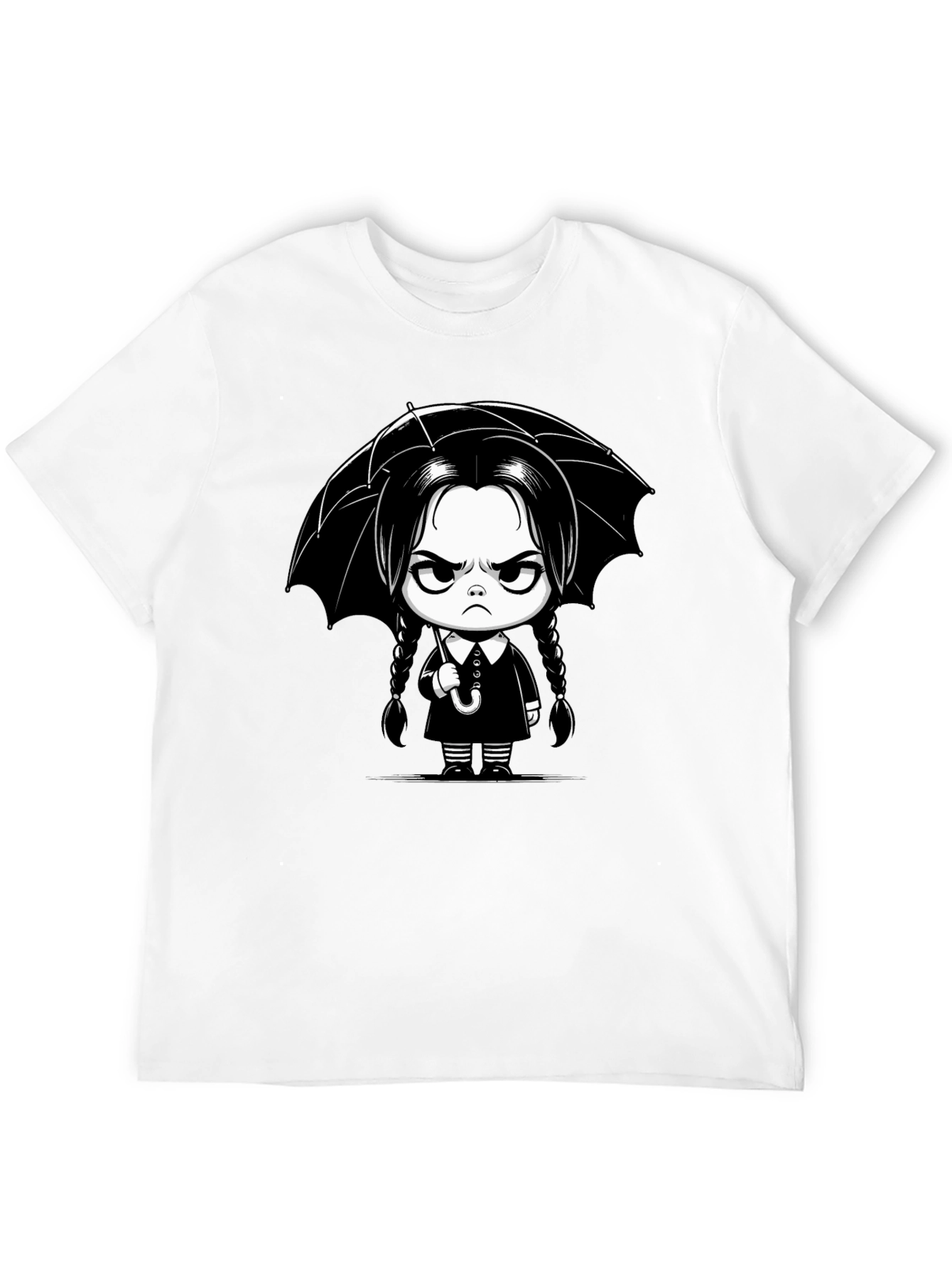 Wednesday Addams Cartoon T-Shirt