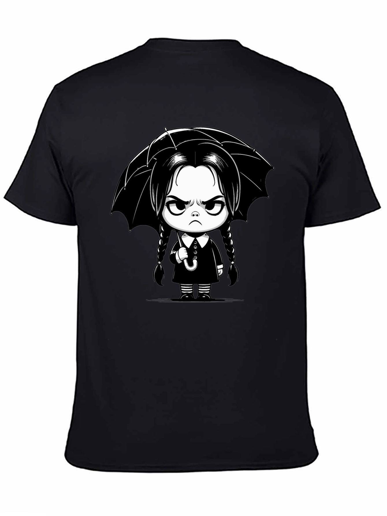 Wednesday Addams Cartoon T-Shirt