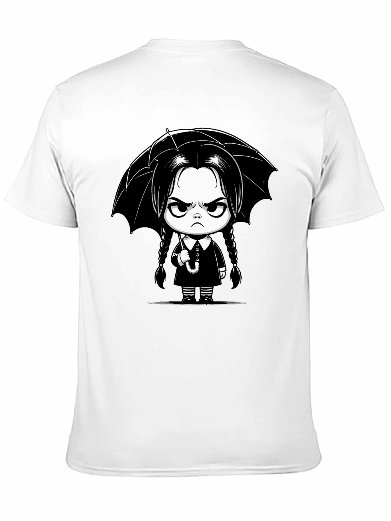 Wednesday Addams Cartoon T-Shirt