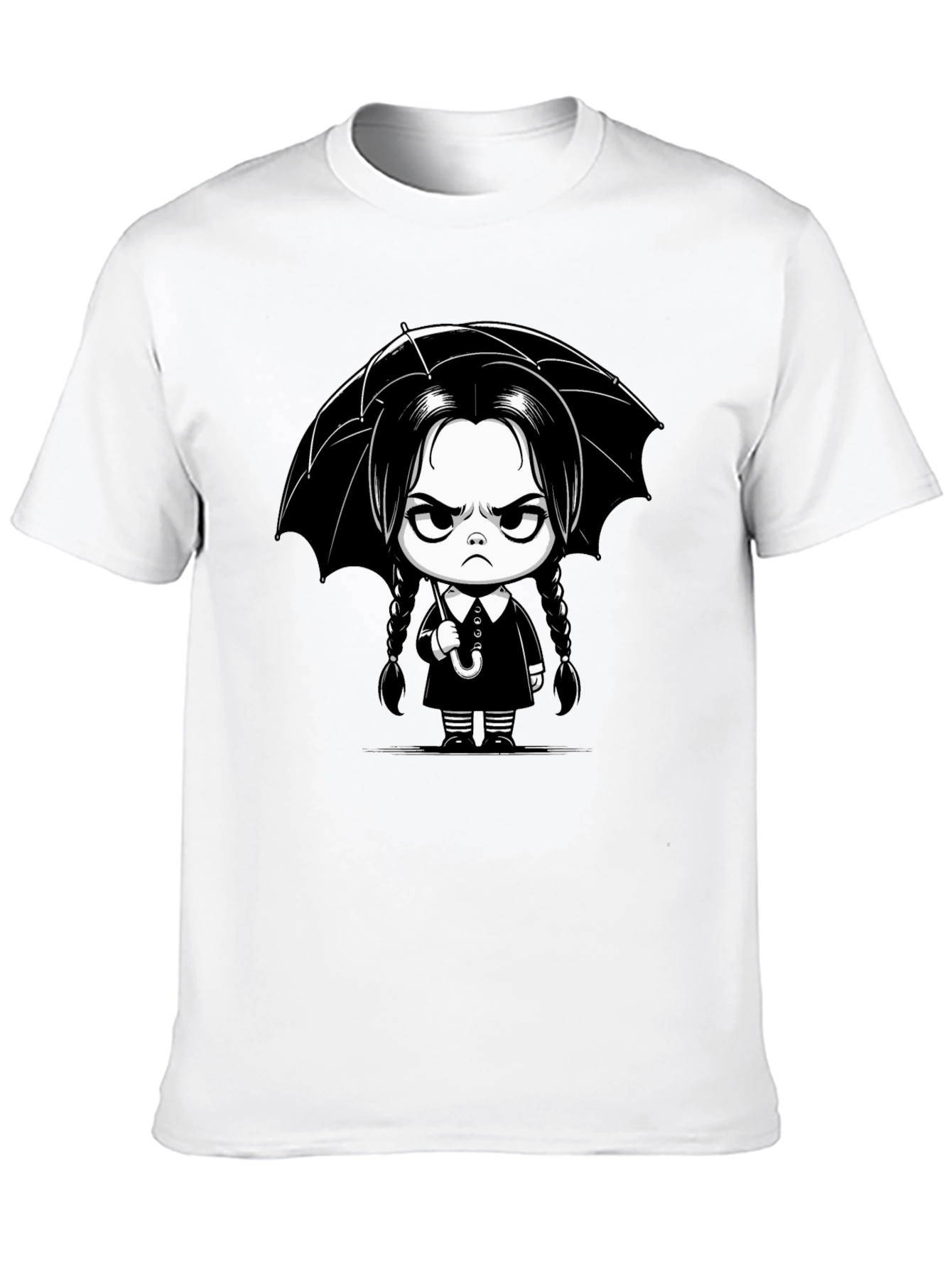 Wednesday Addams Cartoon T-Shirt