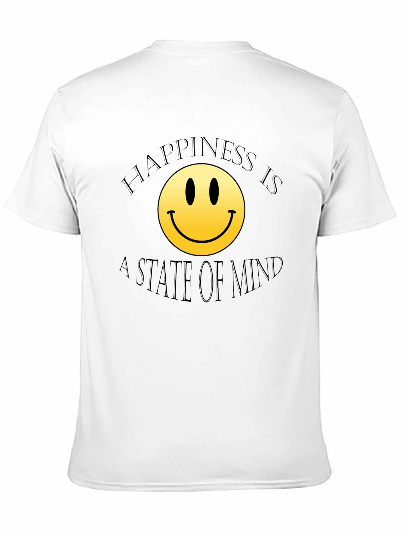Happiness State of Mind Black T-Shirt