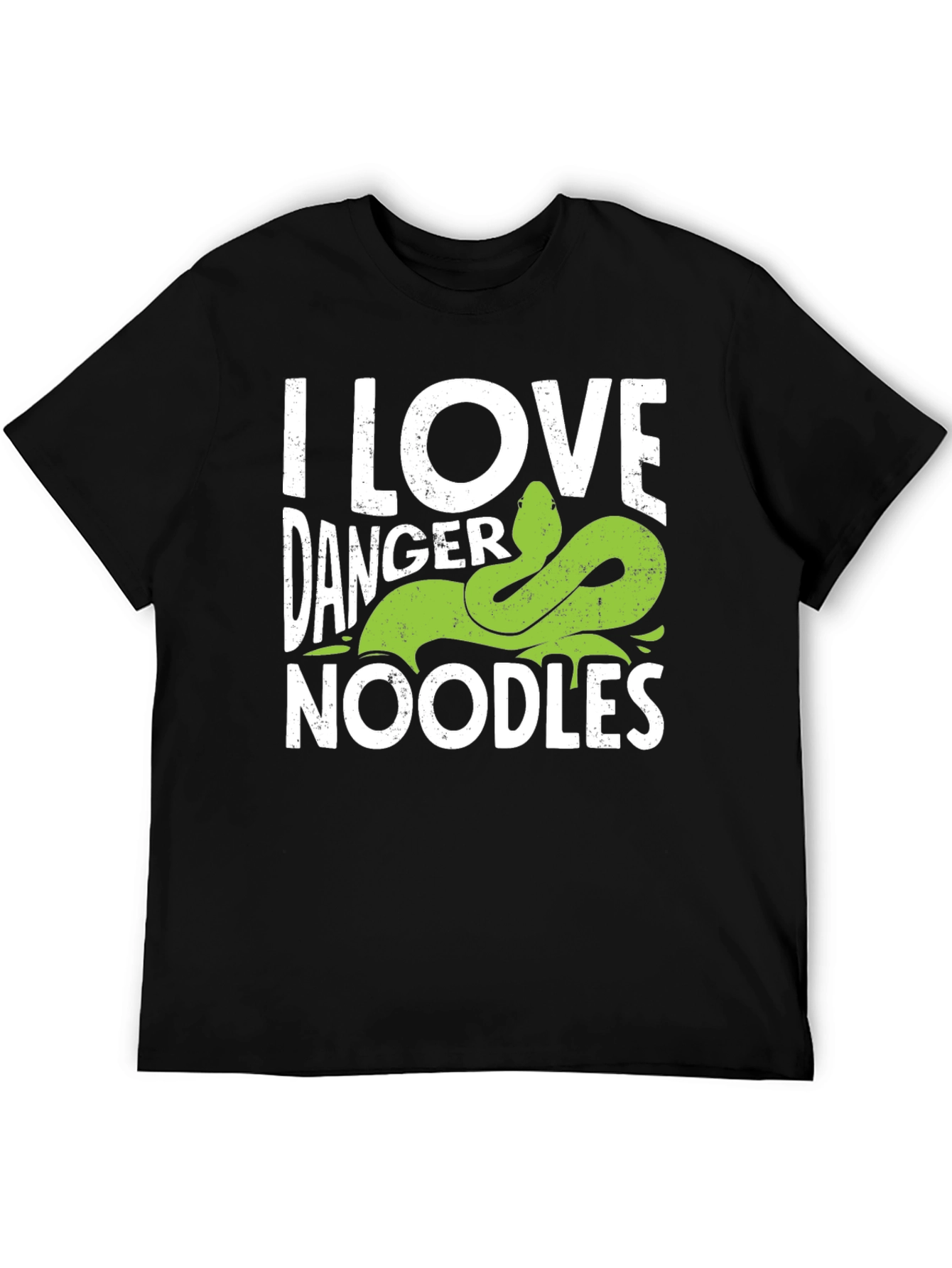 I Love Danger Noodles Snake Graphic T-Shirt