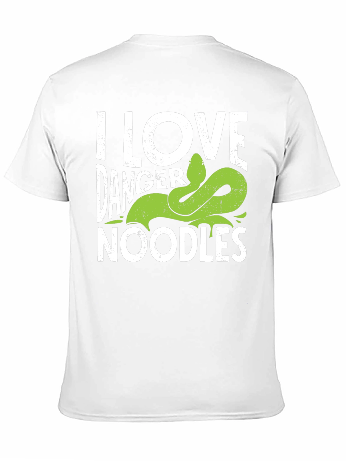 I Love Danger Noodles Snake Graphic T-Shirt