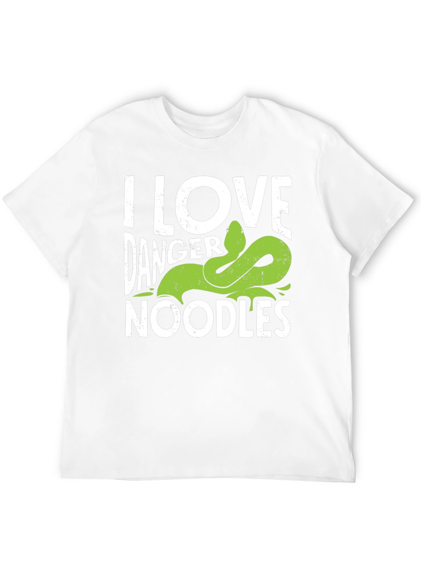 I Love Danger Noodles Snake Graphic T-Shirt
