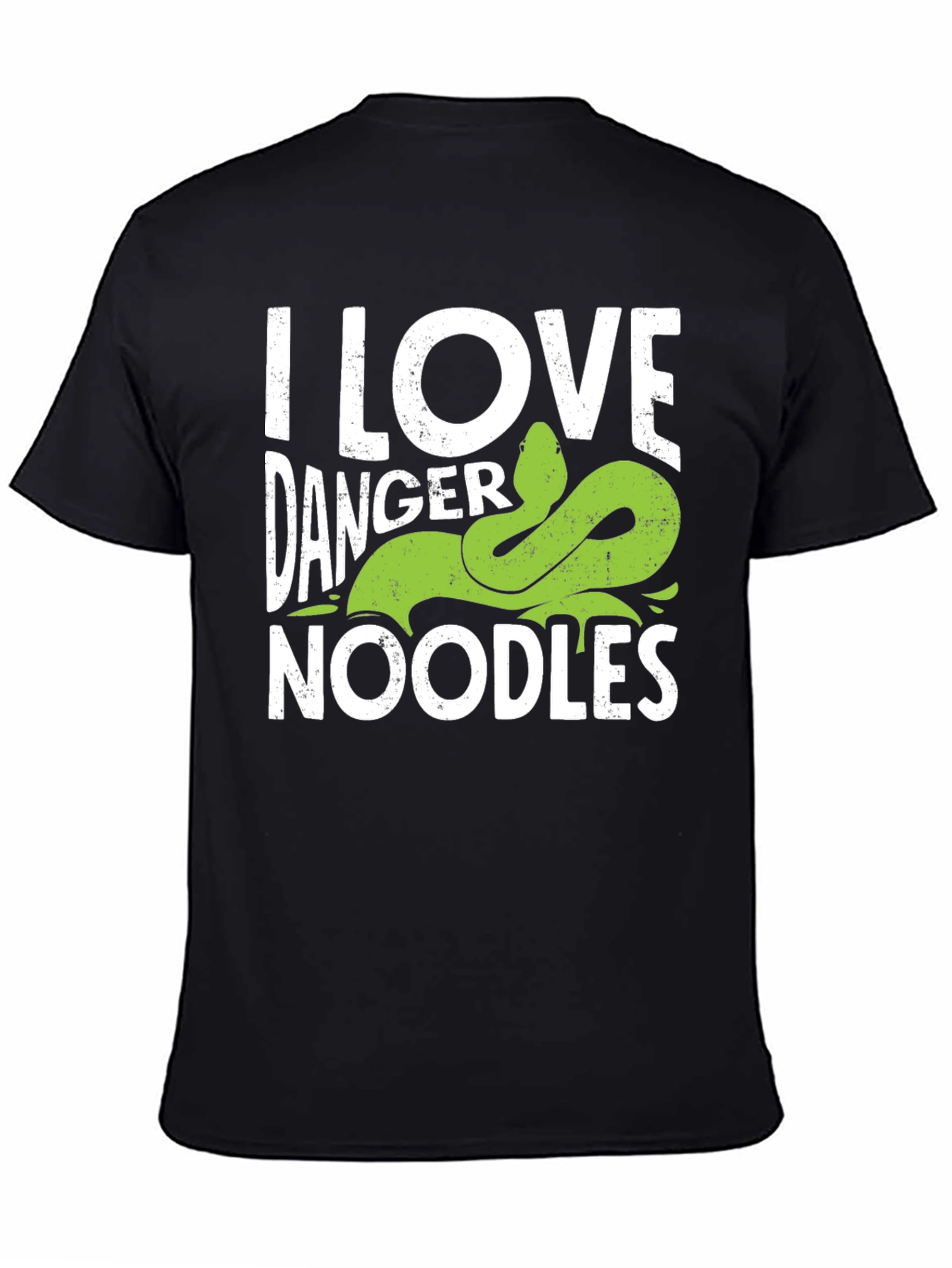 I Love Danger Noodles Snake Graphic T-Shirt