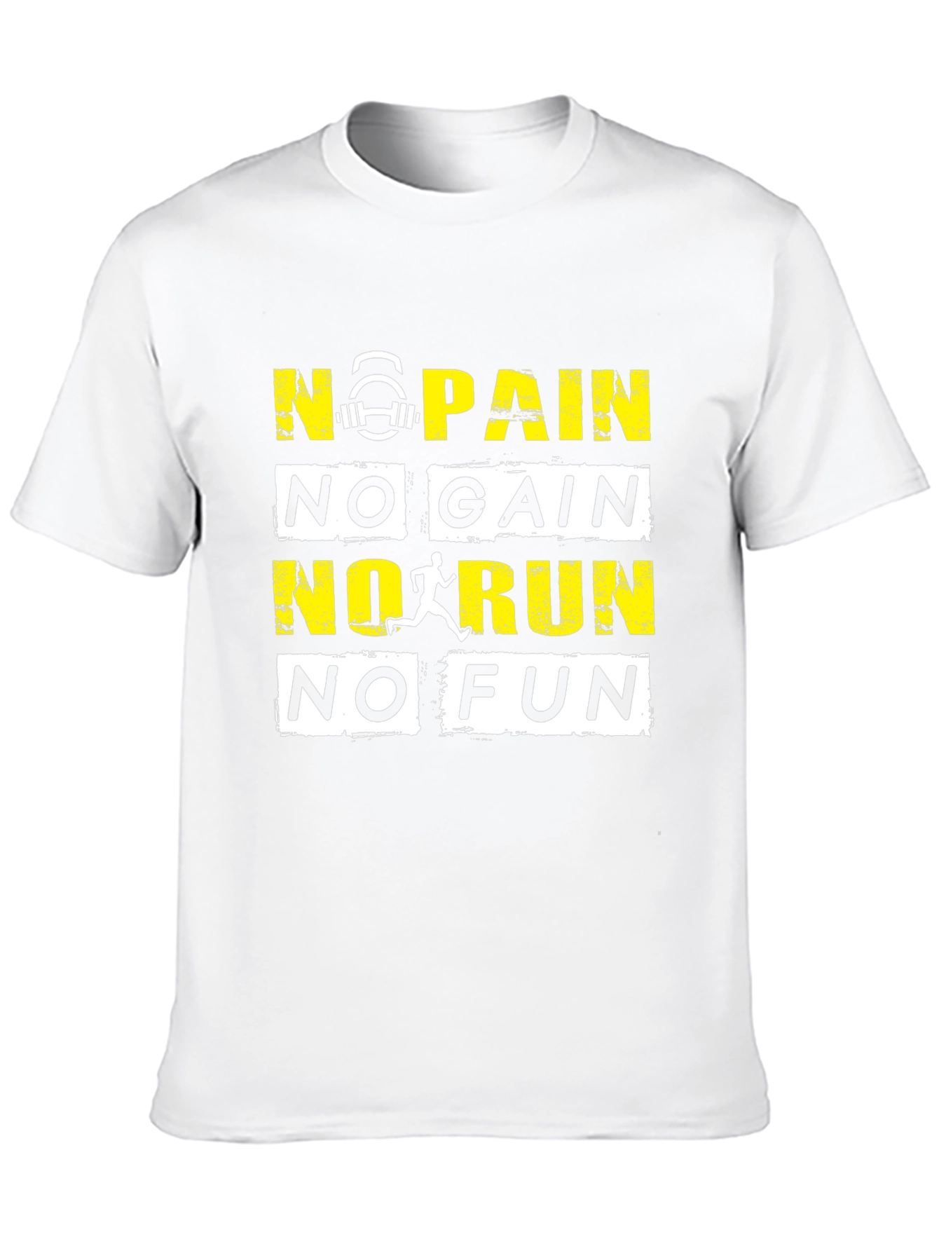 Motivational Workout T-Shirt - No Pain No Gain