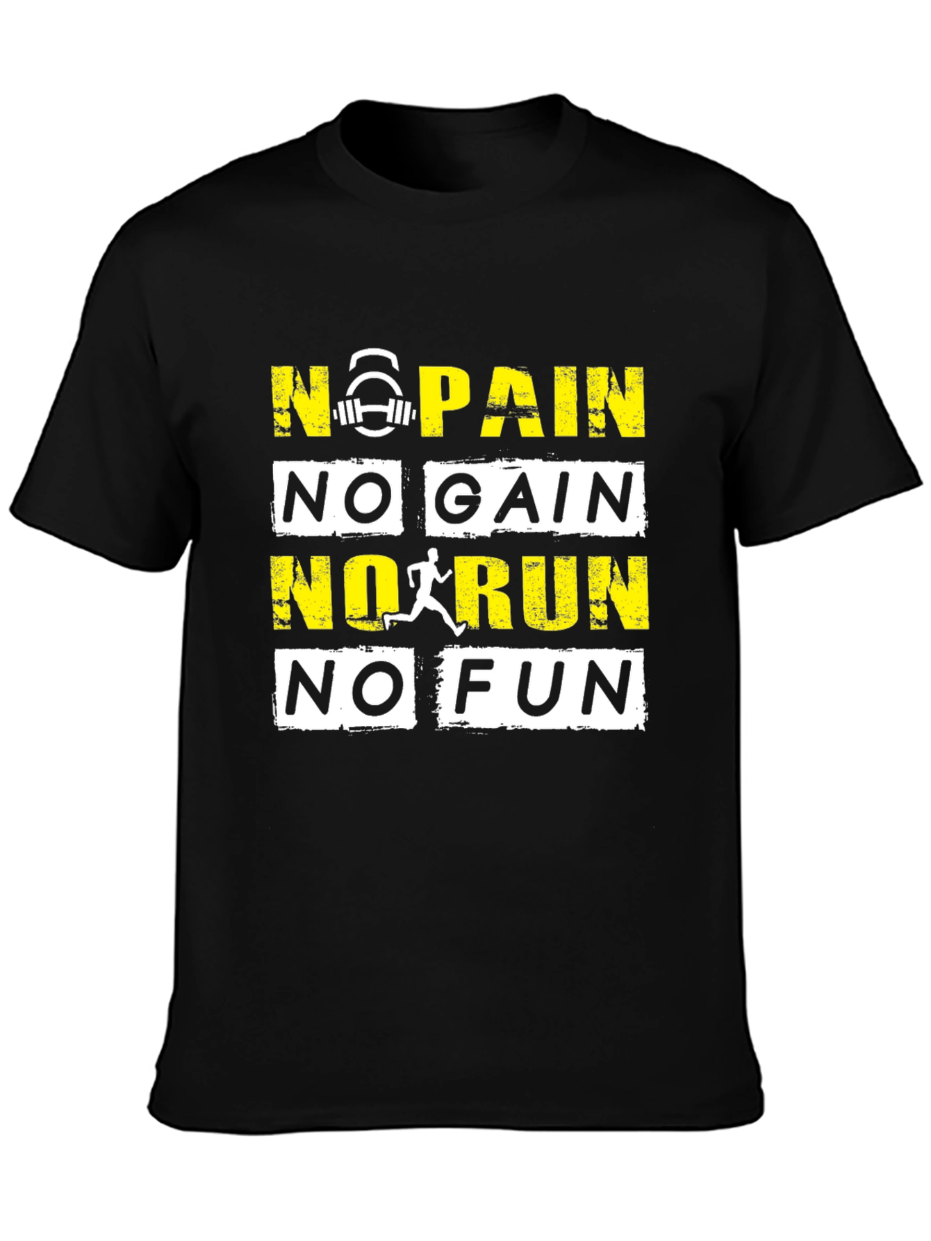 Motivational Workout T-Shirt - No Pain No Gain