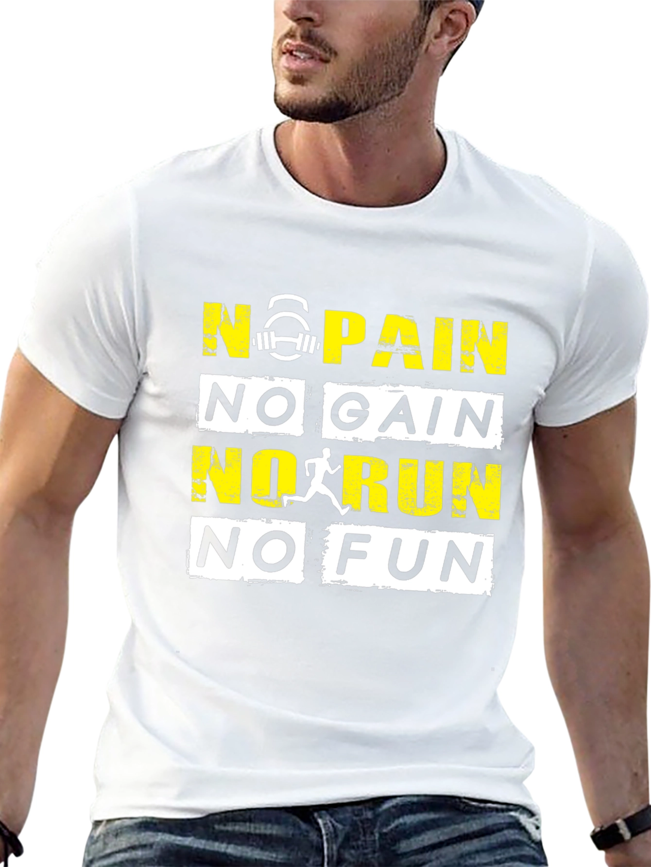 Motivational Workout T-Shirt - No Pain No Gain