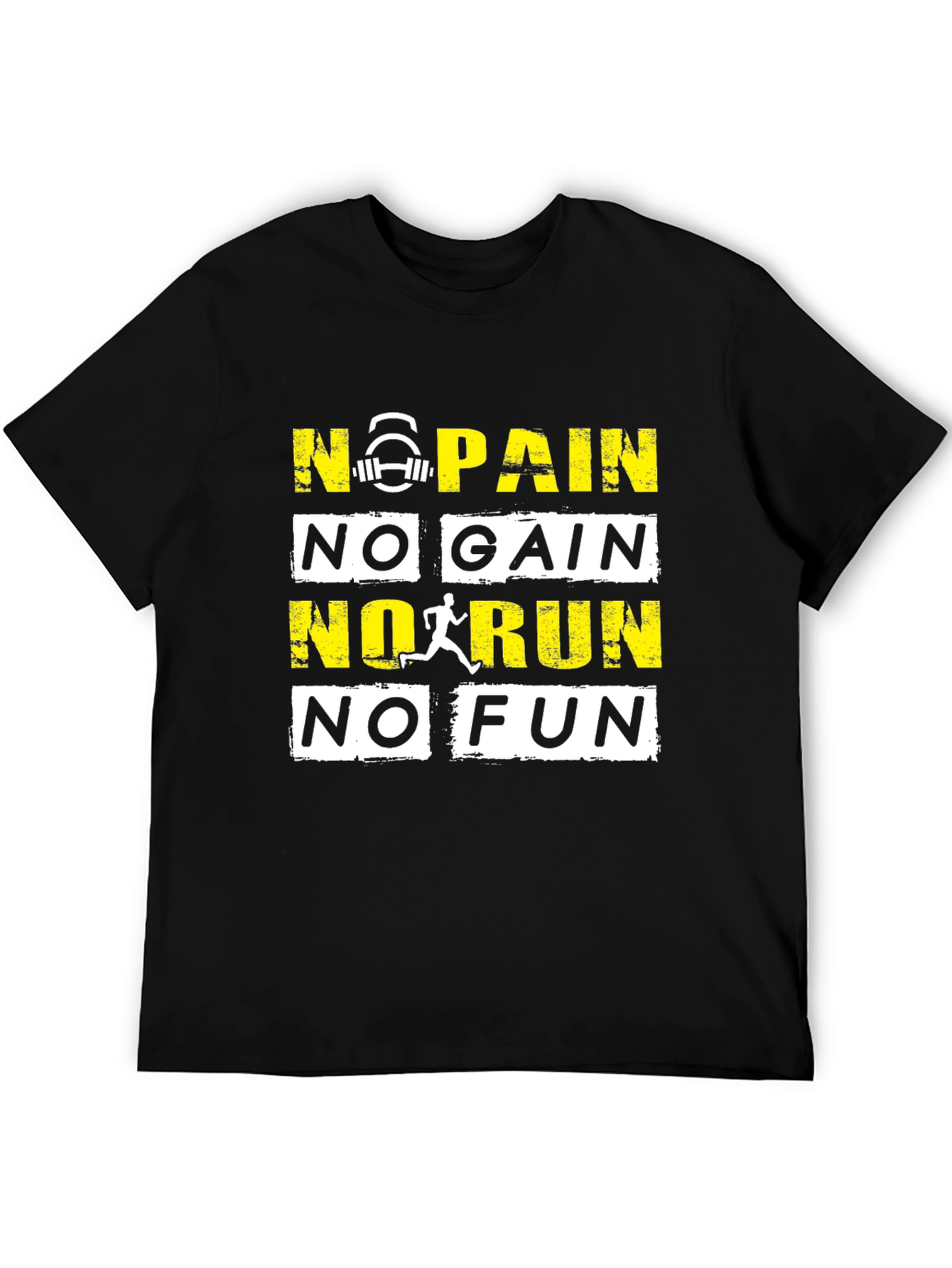 Motivational Workout T-Shirt - No Pain No Gain