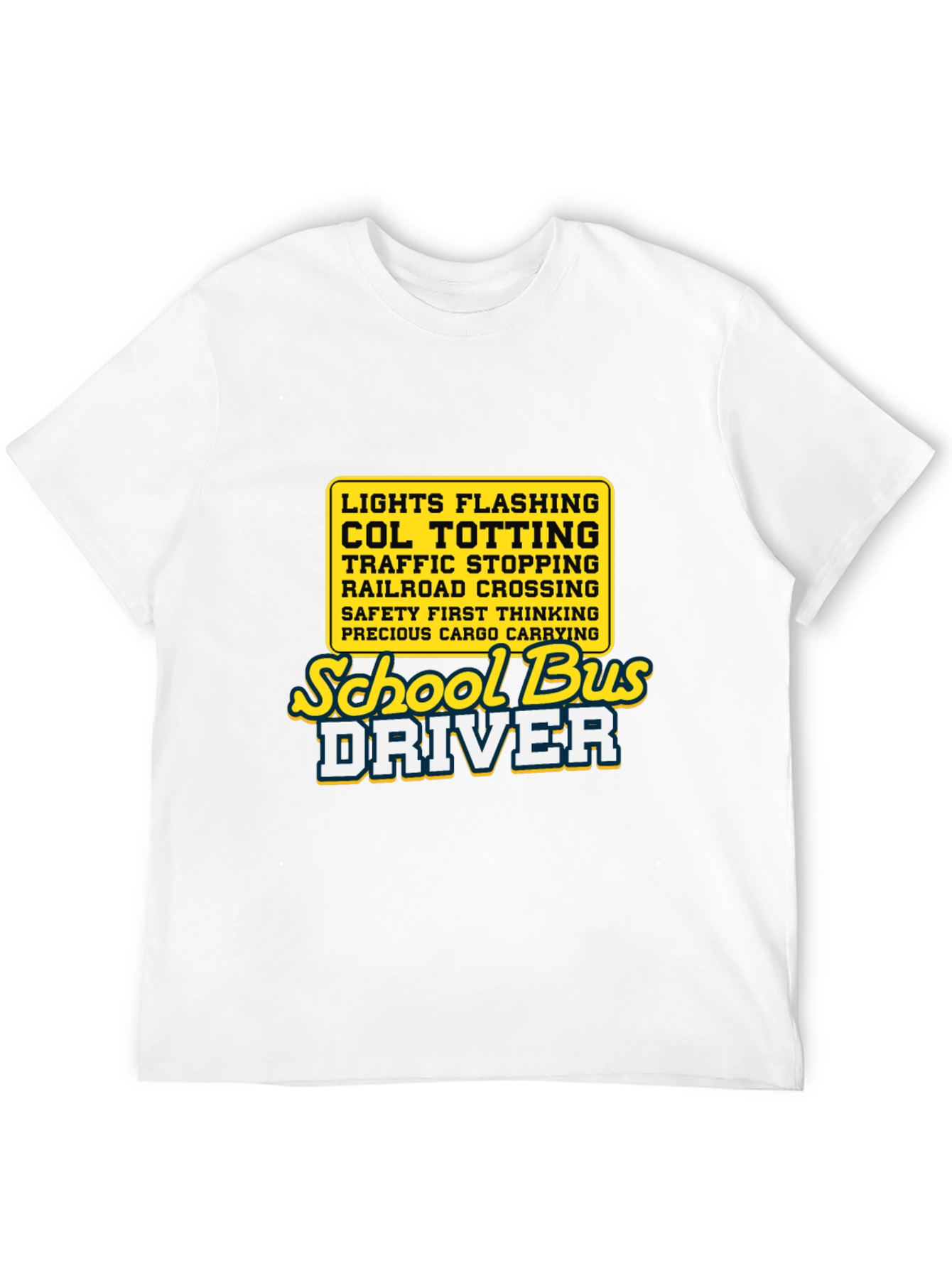 School Bus Driver Tee - Lights Flashing Humor